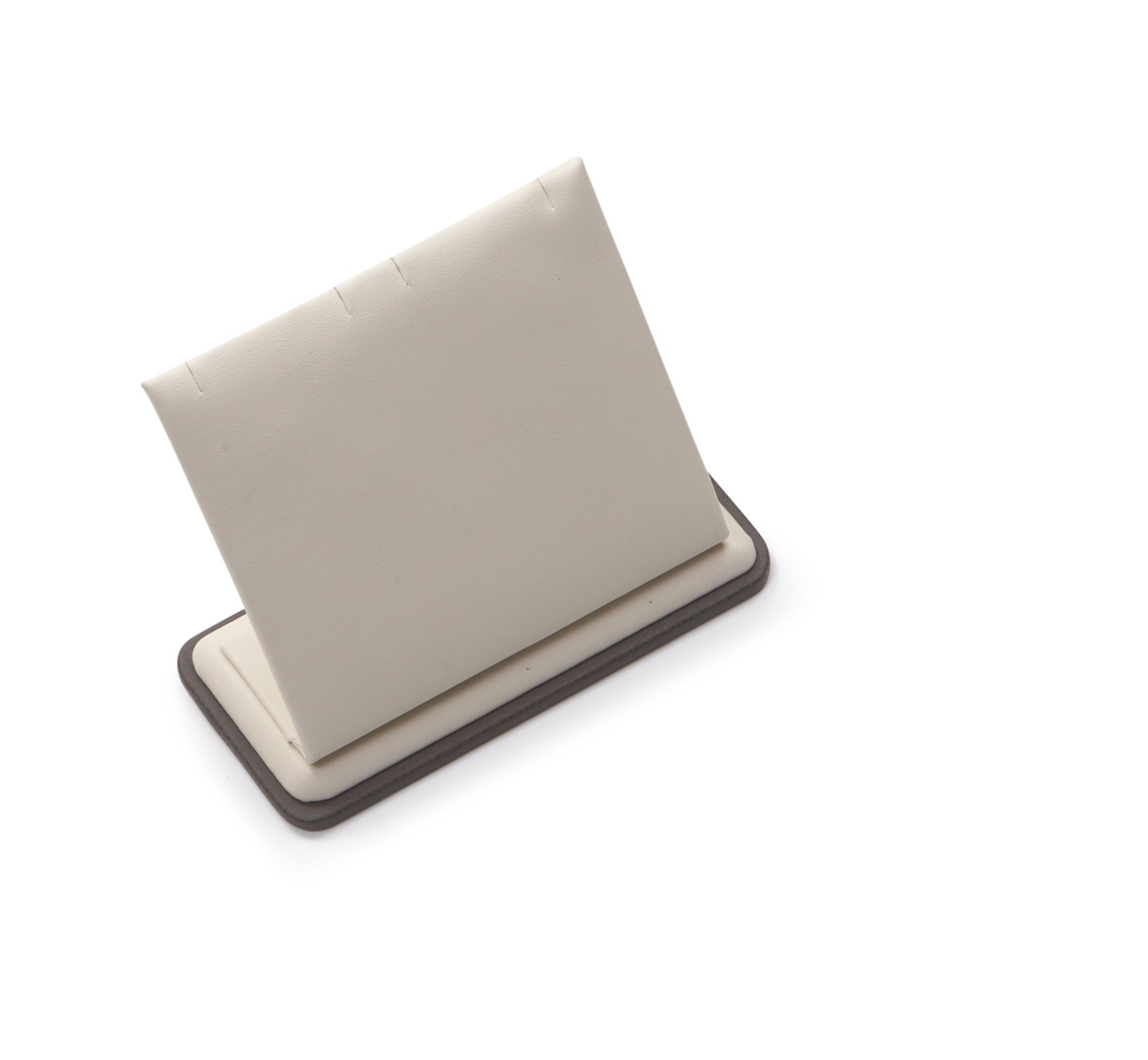 Chocolate/Beige Leatherette 2 Pendant Stand