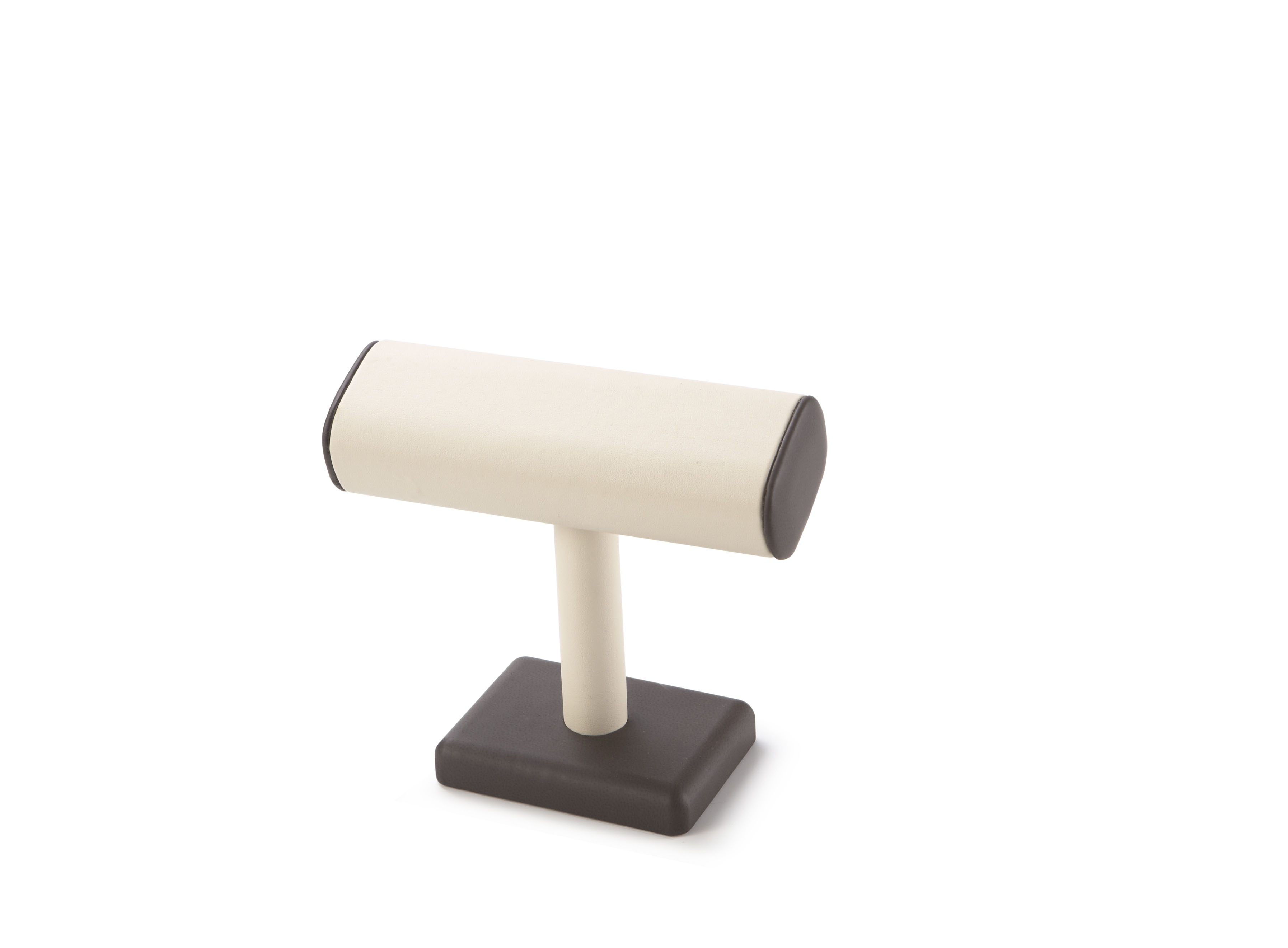 Chocolate/Beige Leatherette Watch T-Bar