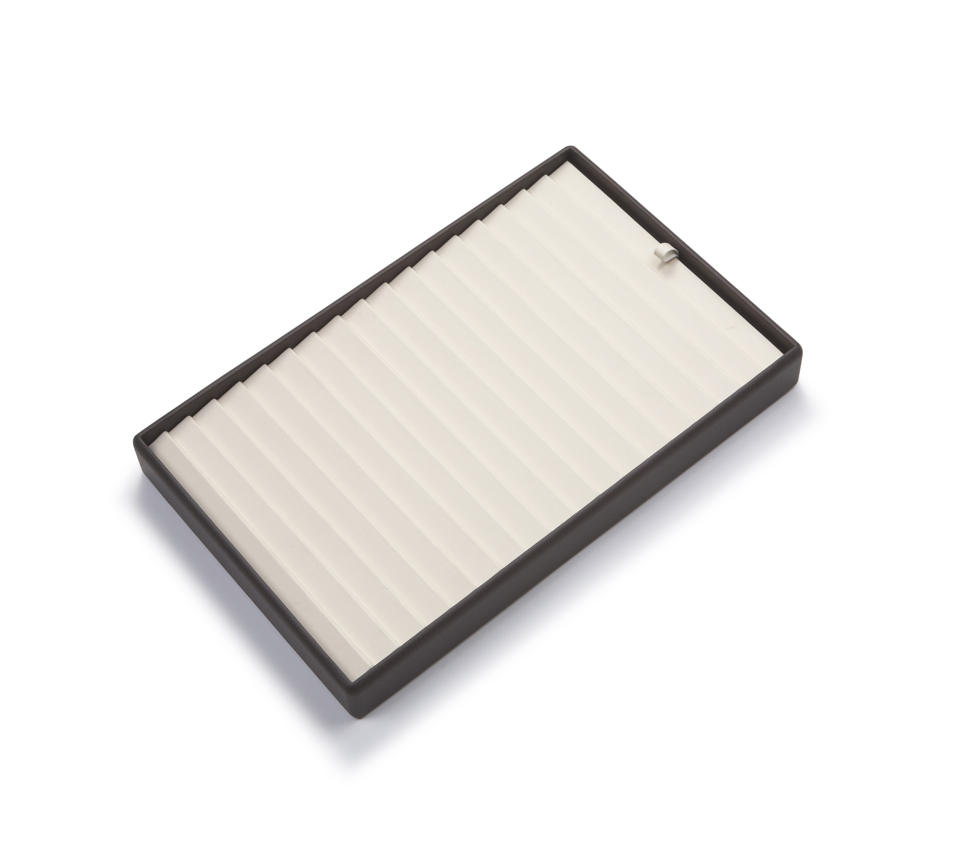 Chocolate/Beige Leatherette 18 Bracelet Tray