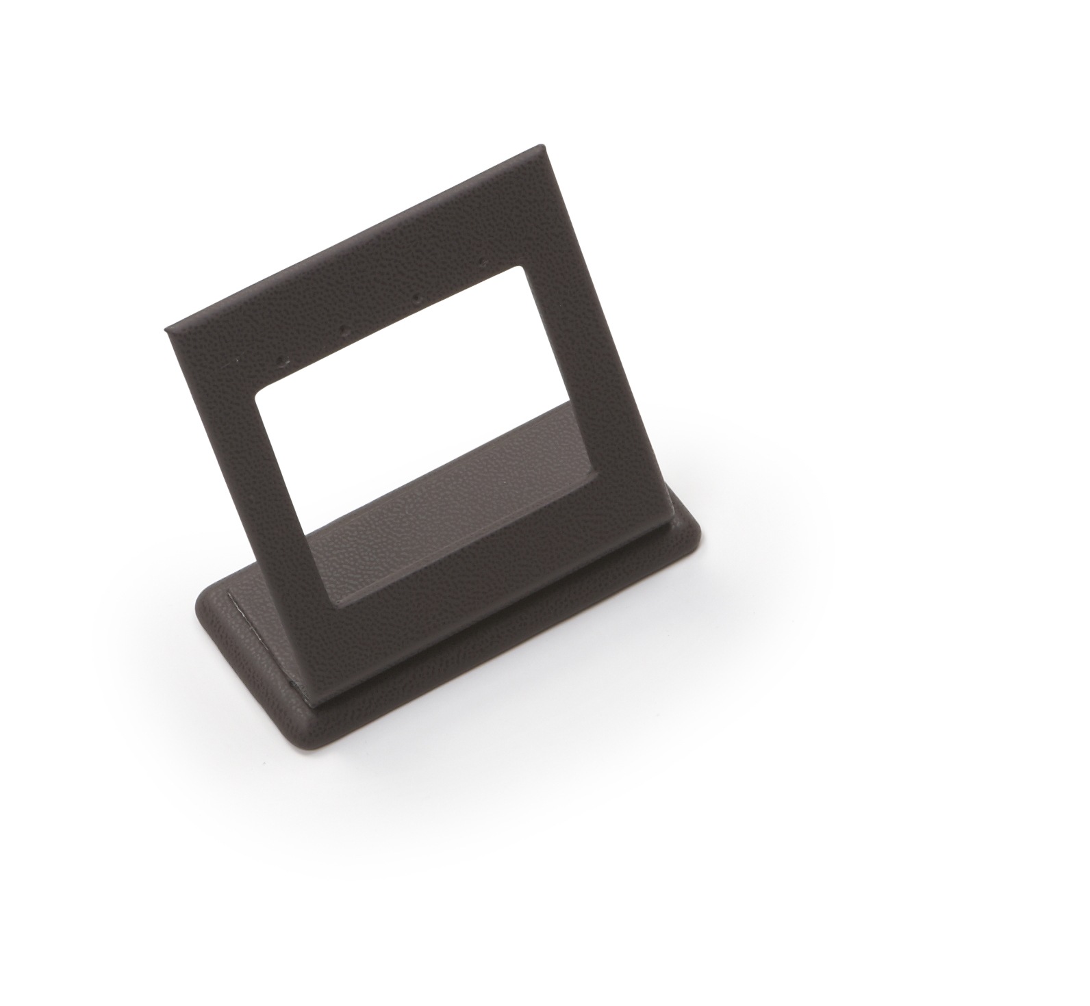 Chocolate Leatherette 2 Pairs Earring Stand