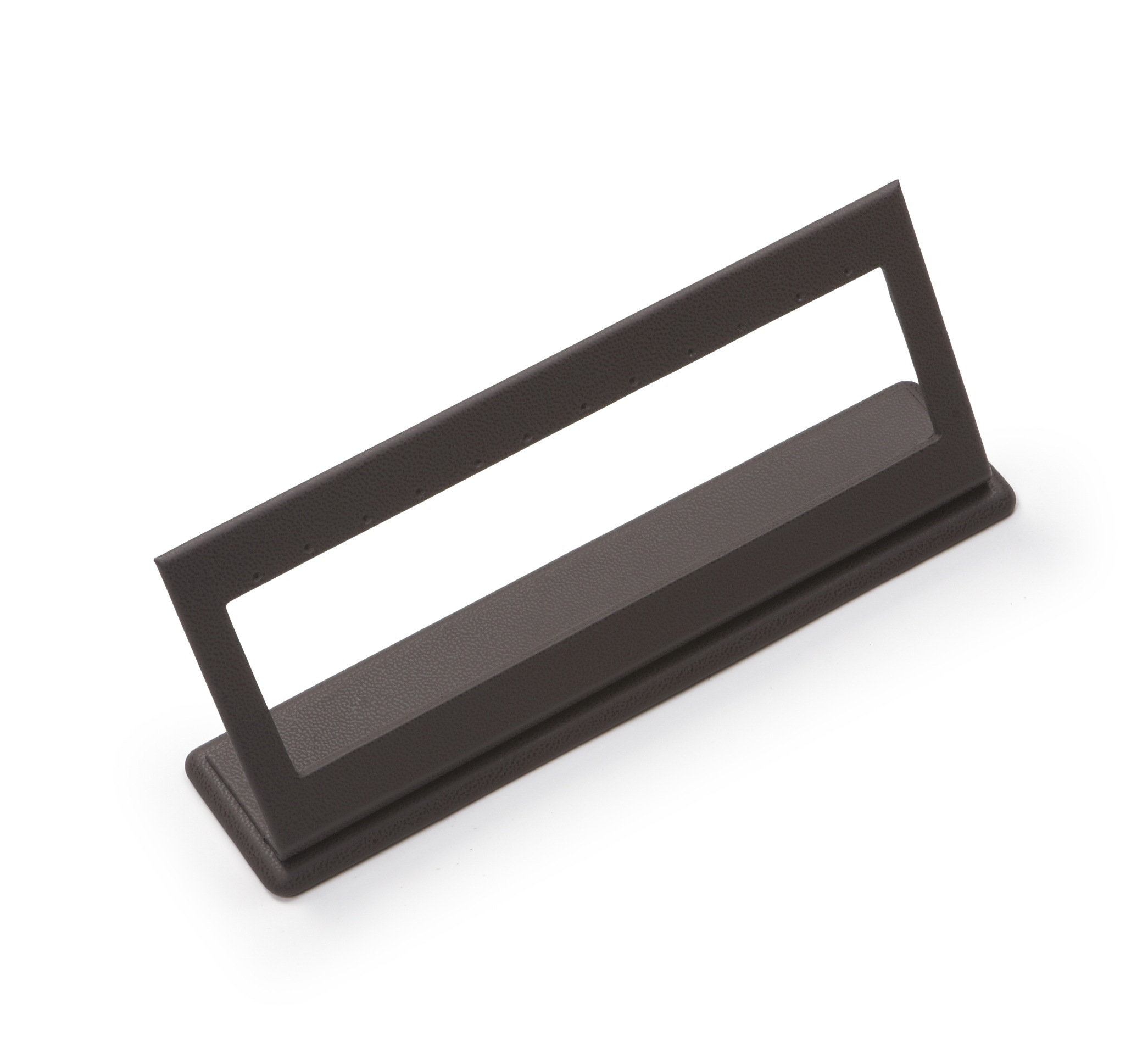 Chocolate Leatherette 6 Pairs Earring Stand