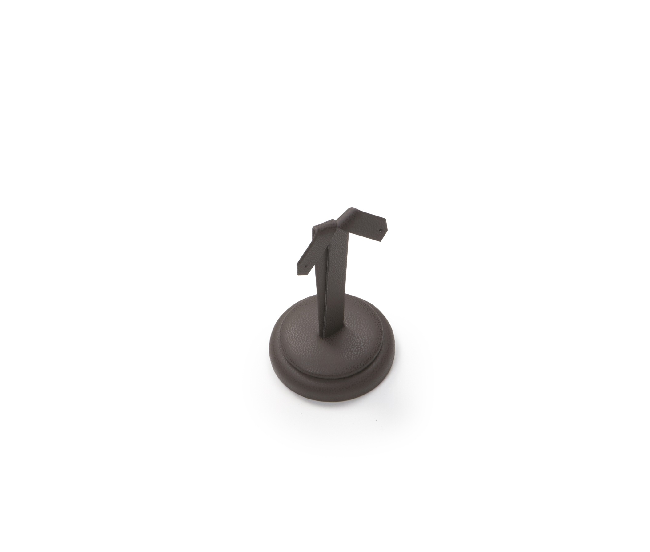 Chocolate Leatherette Earring Stand