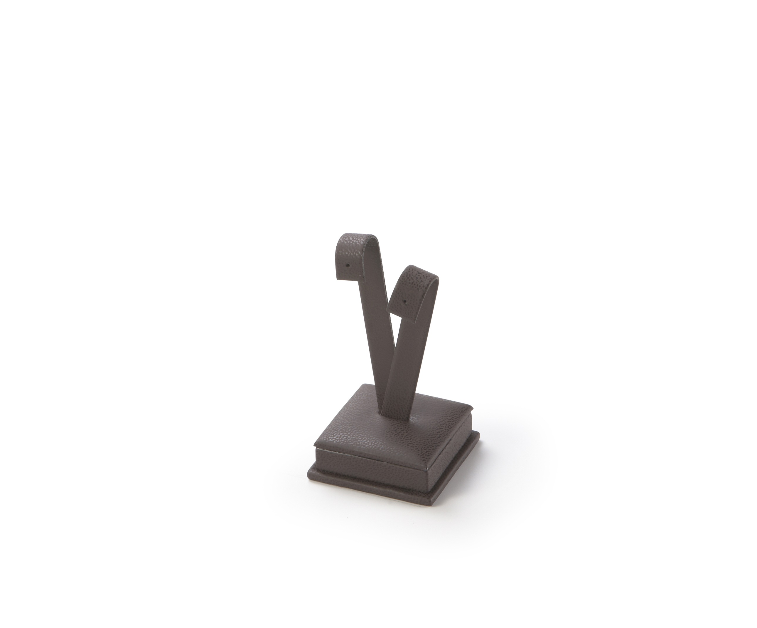 Chocolate Leatherette Medium Earring Stand