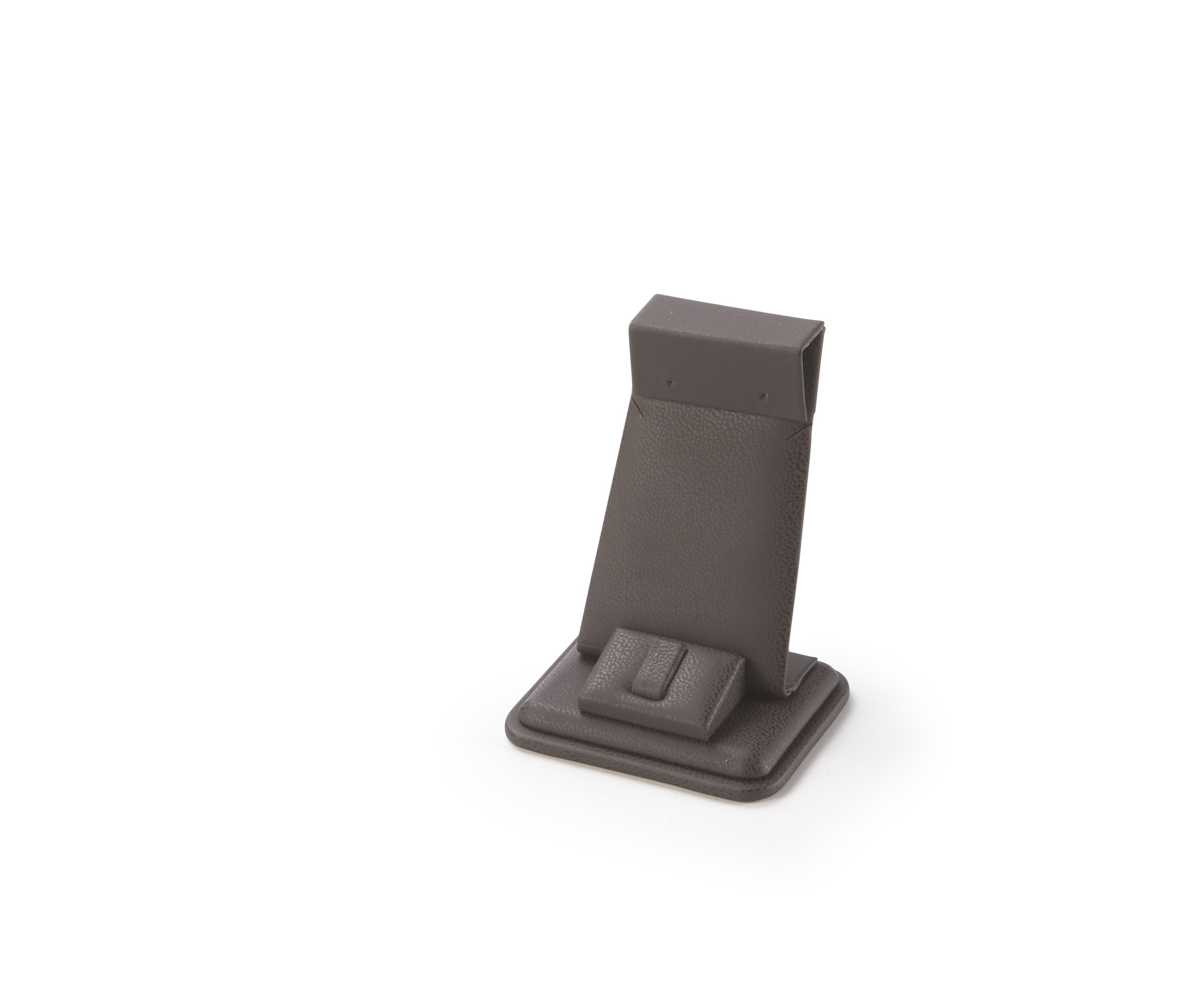 Chocolate Leatherette Tall Earring/Ring Stand