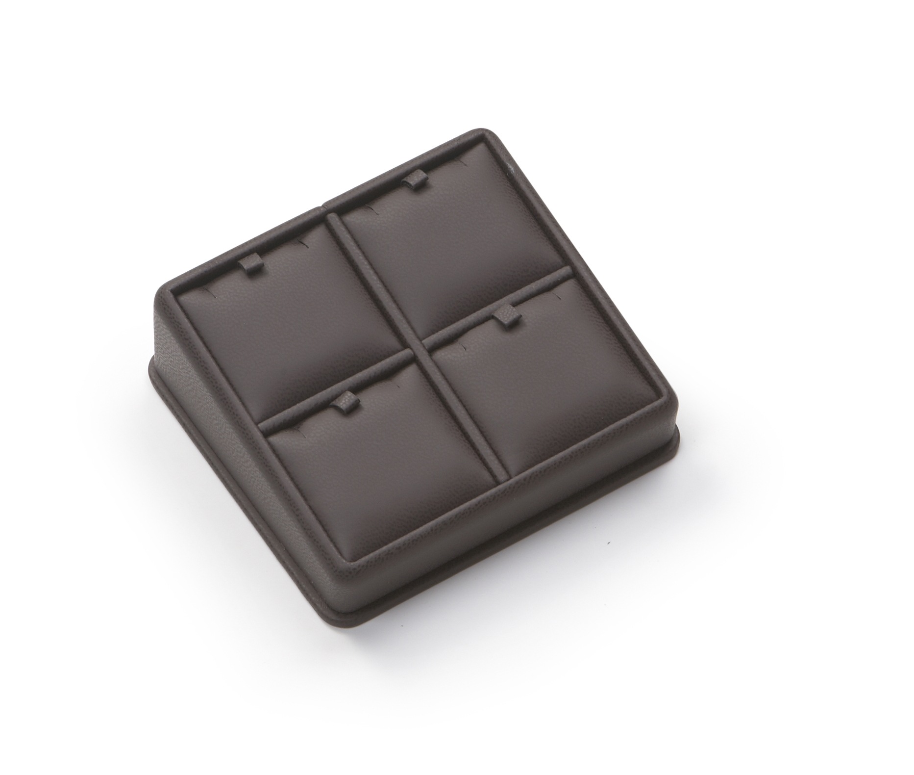 Chocolate Leatherette 4 Pendant Stand