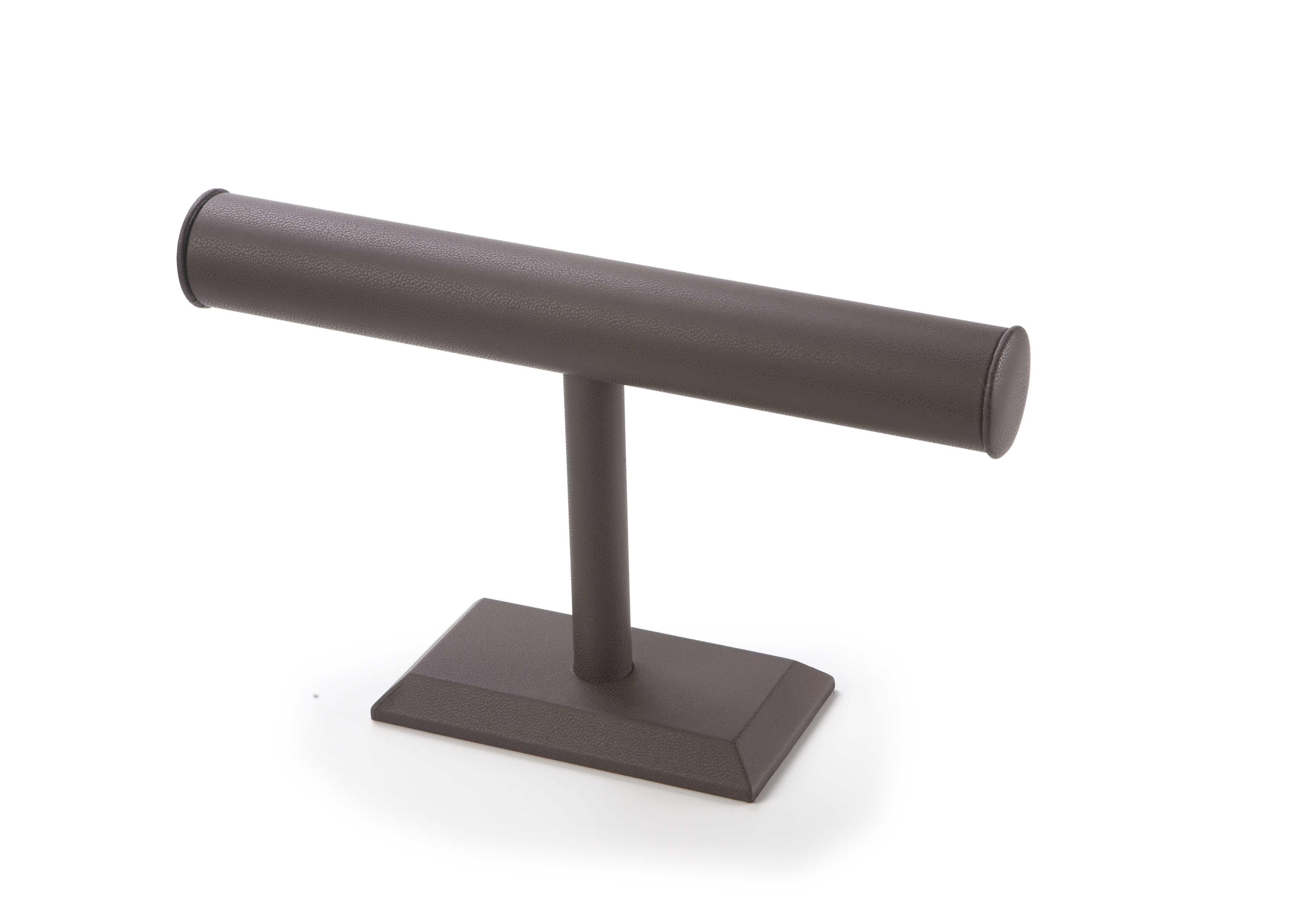 Chocolate Leatherette Medium Bangle T-Bar