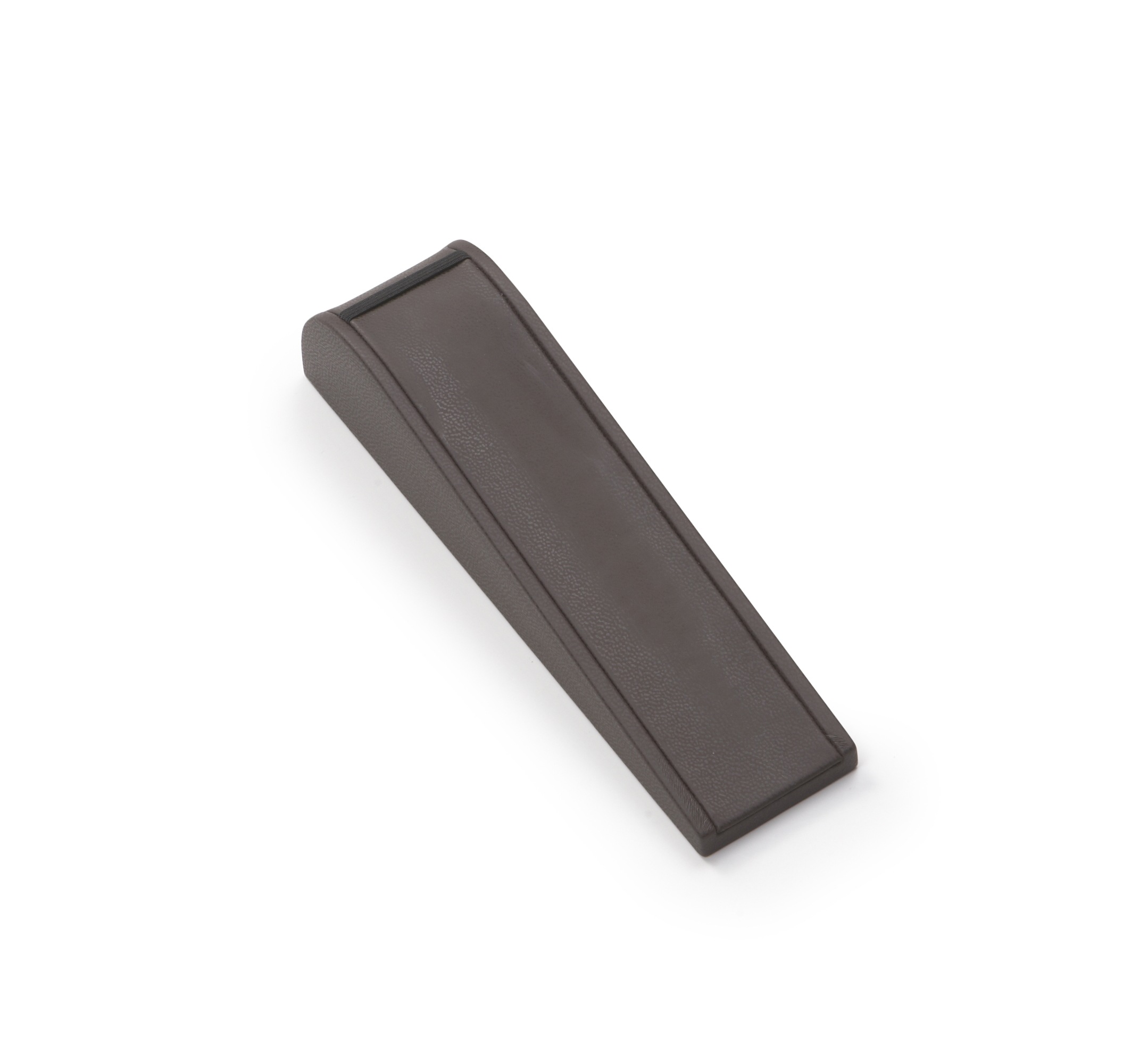 Chocolate Leatherette Thick Bracelet Dome