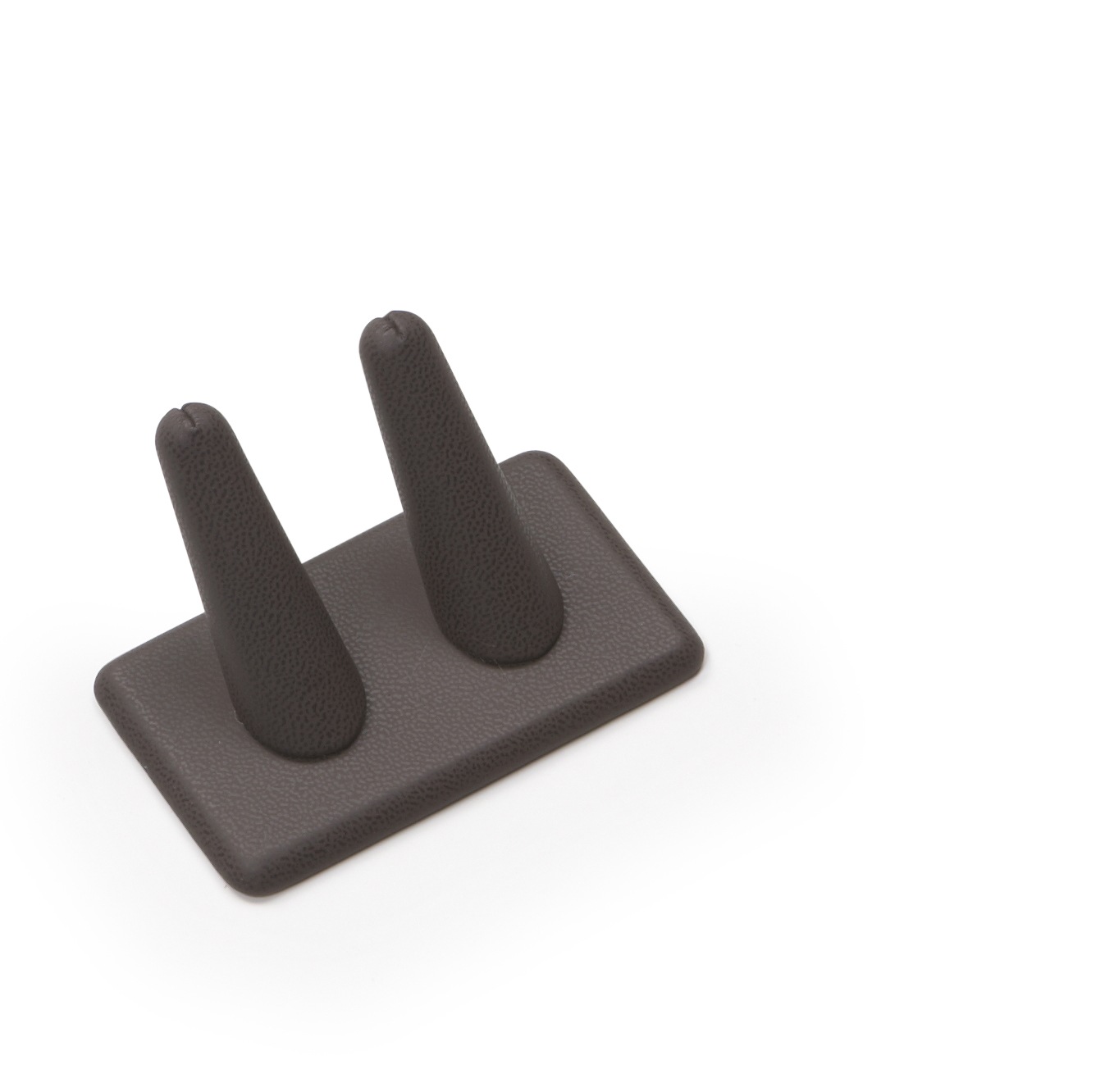 Chocolate Leatherette 2 Ring Finger