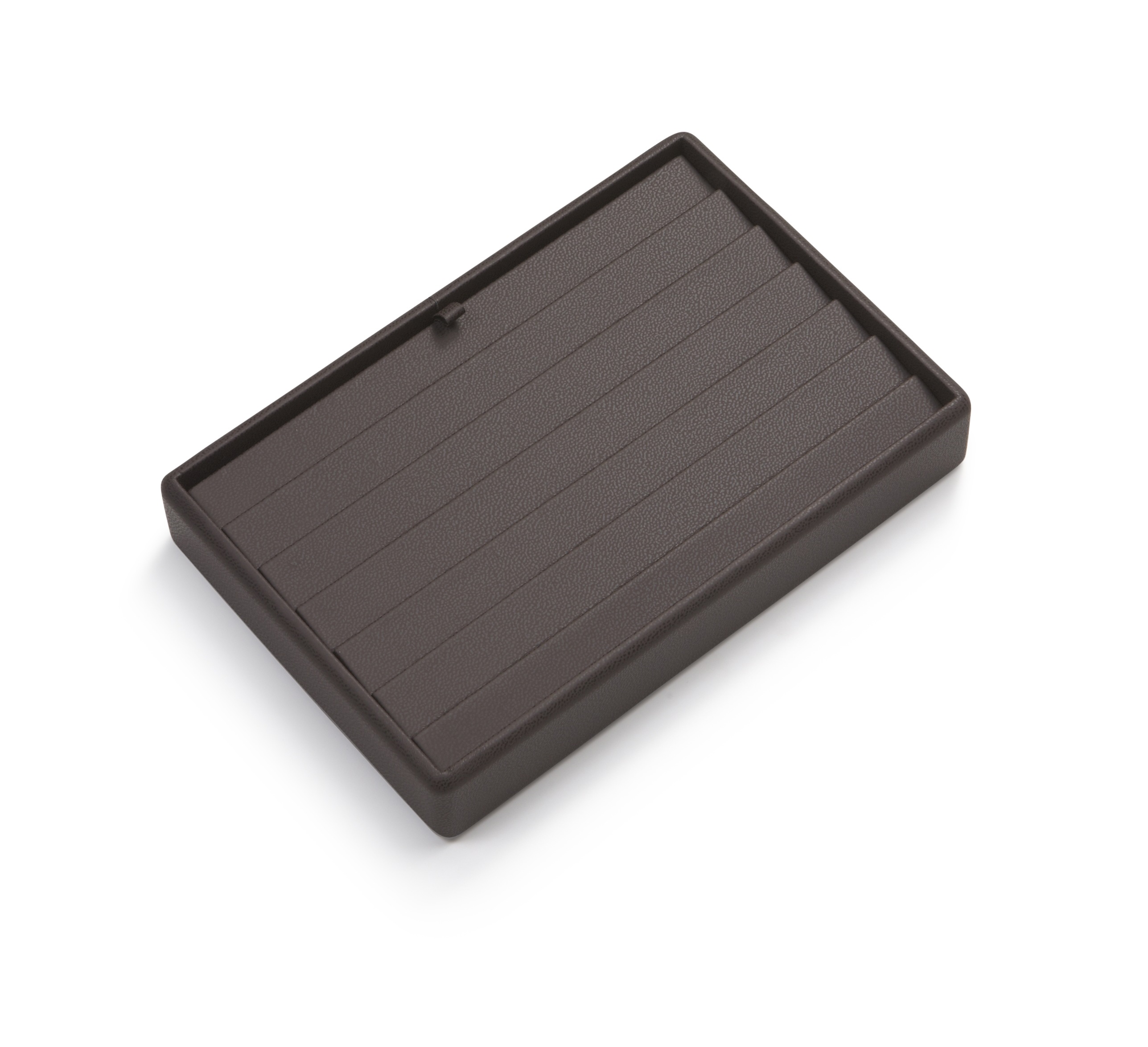 Chocolate Leatherette 6 Bracelet Tray