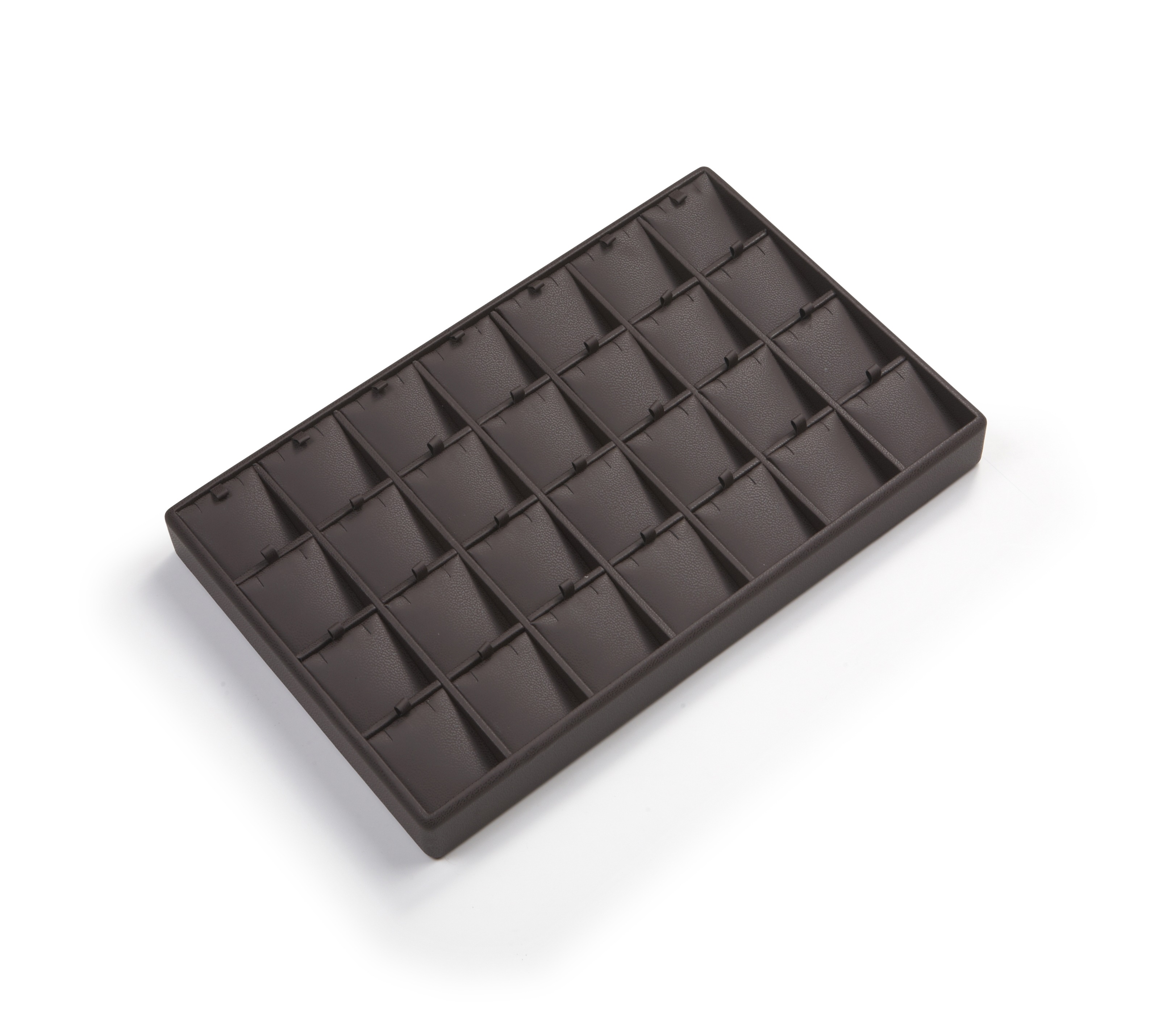 Chocolate Leatherette 28 Pendant Tray