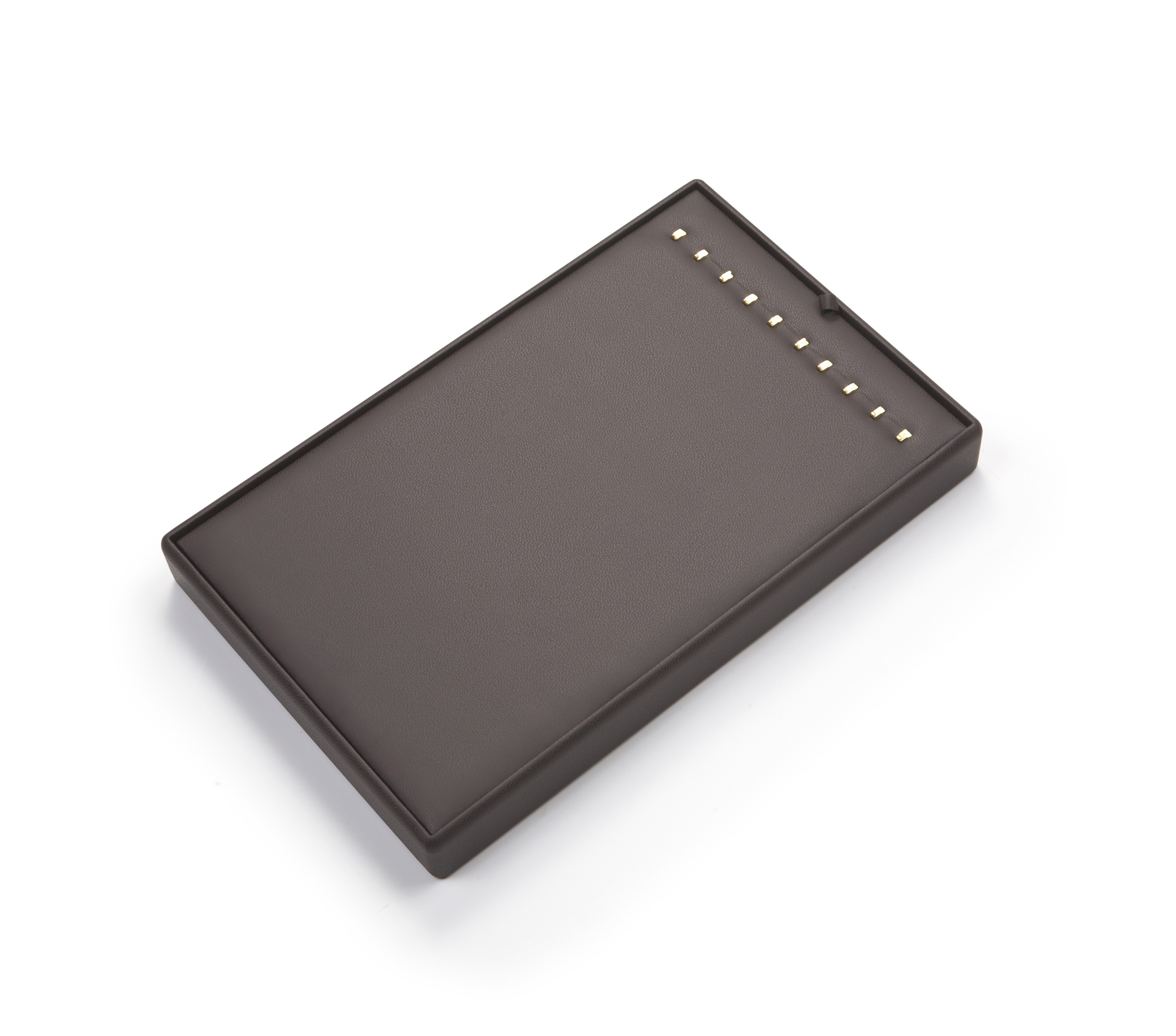 Chocolate Leatherette 10 Chain Tray