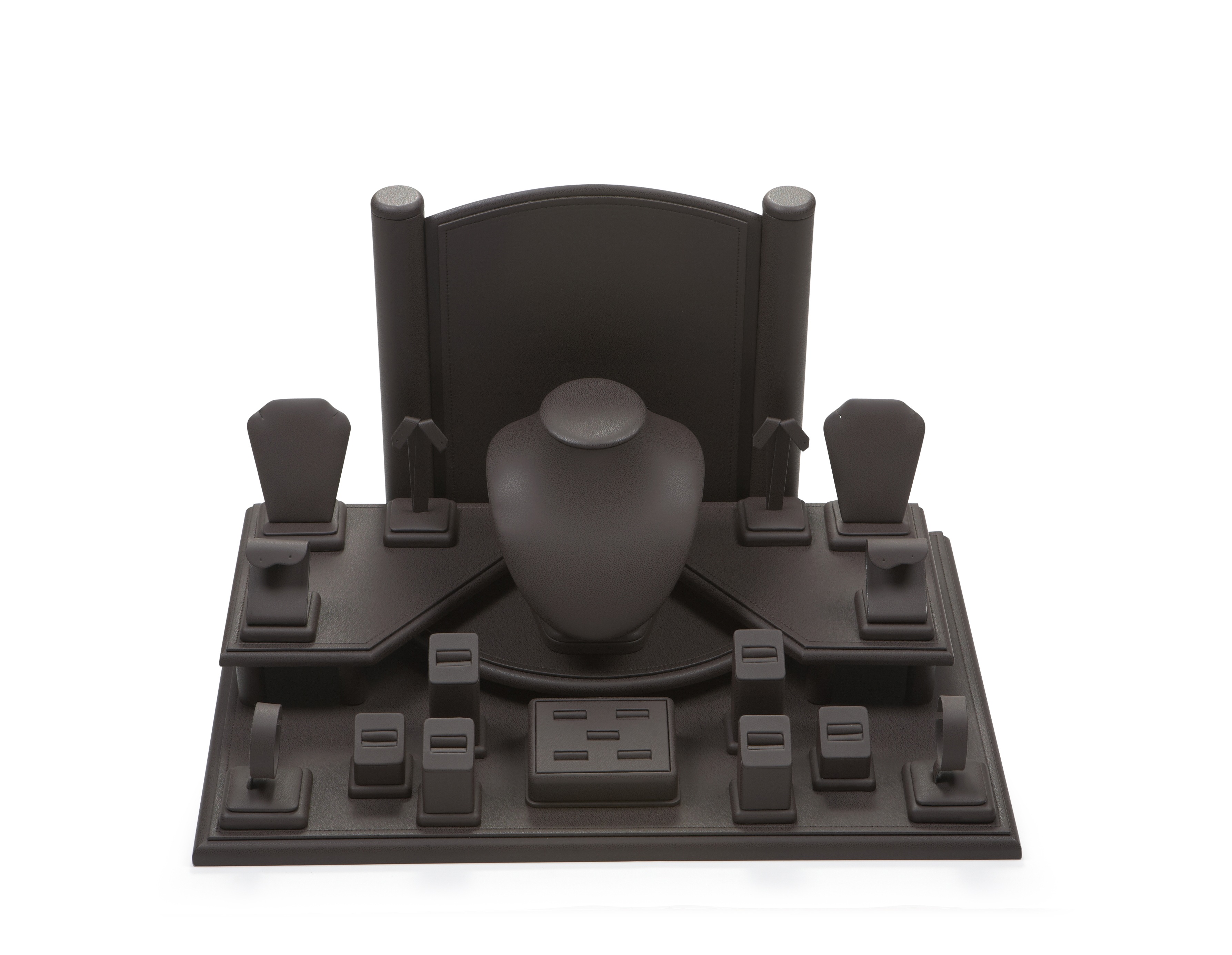 Chocolate Leatherette Window Display Set