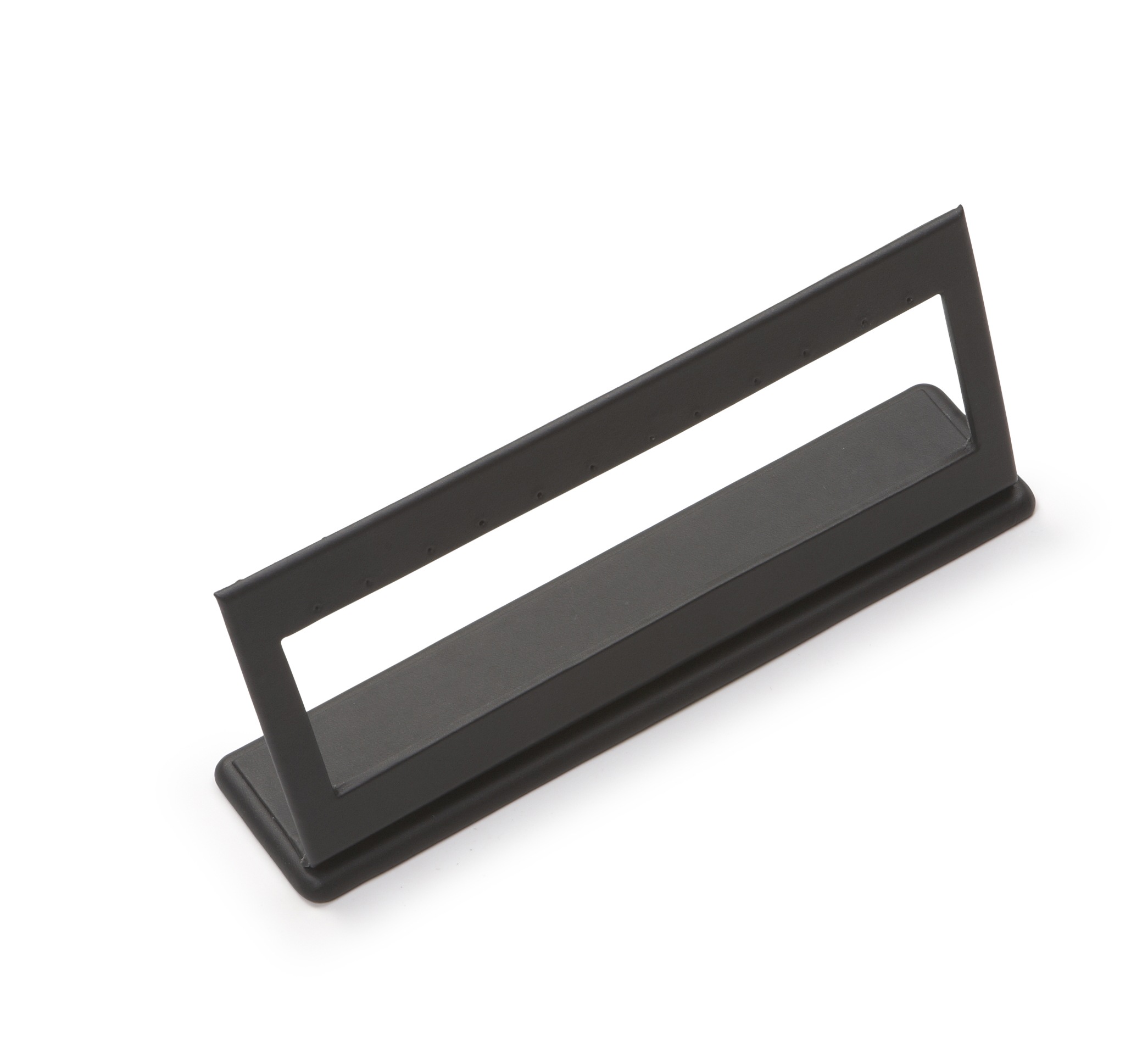 Black Leatherette 6 Pairs Earring