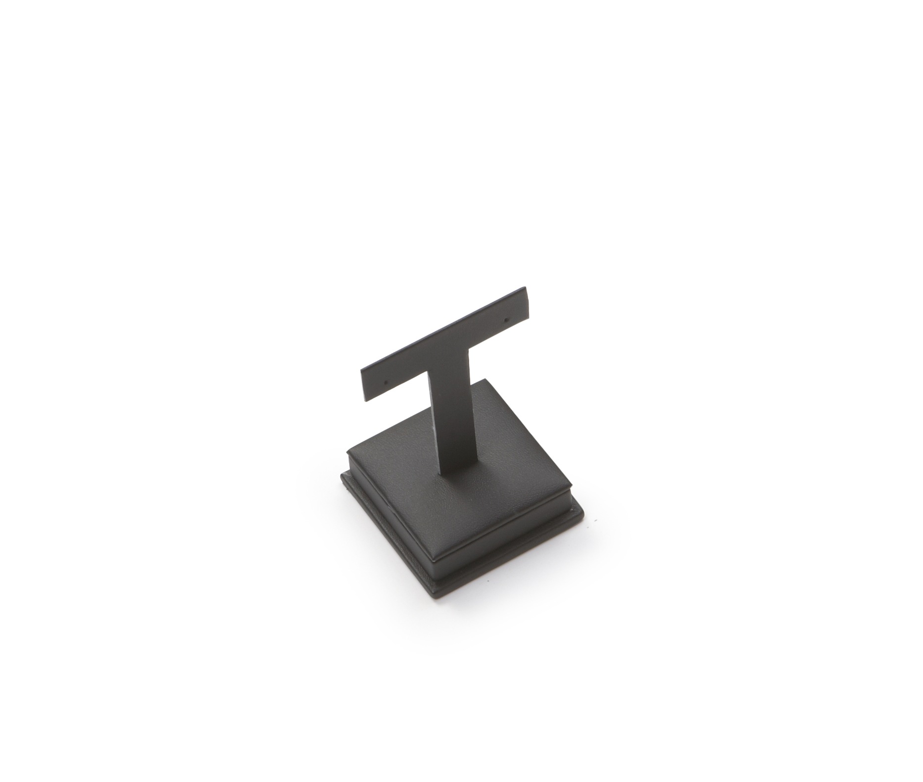 Black Leatherette Short Earring Stand