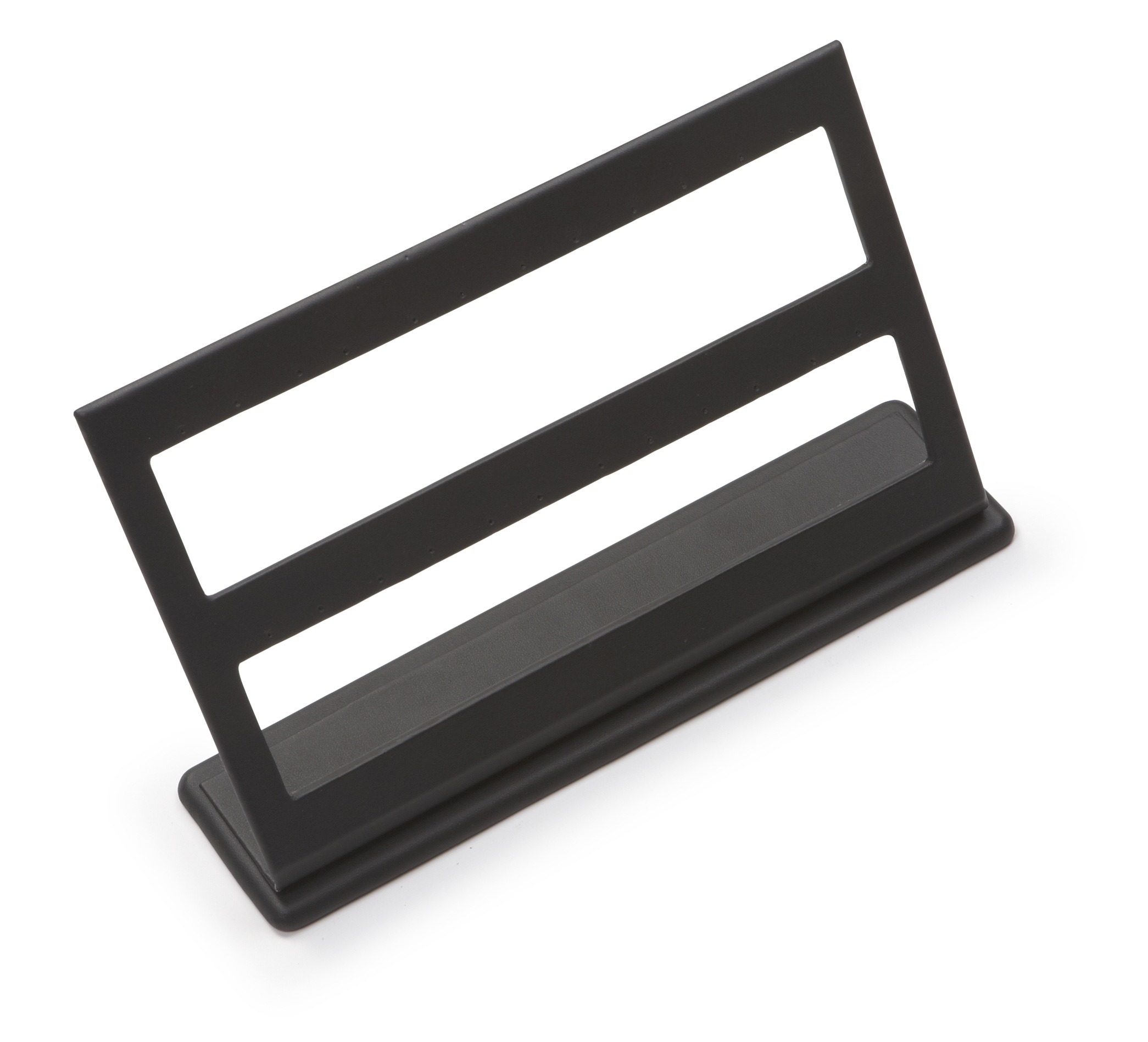 Black Leatherette 12 Pairs Earring Stand