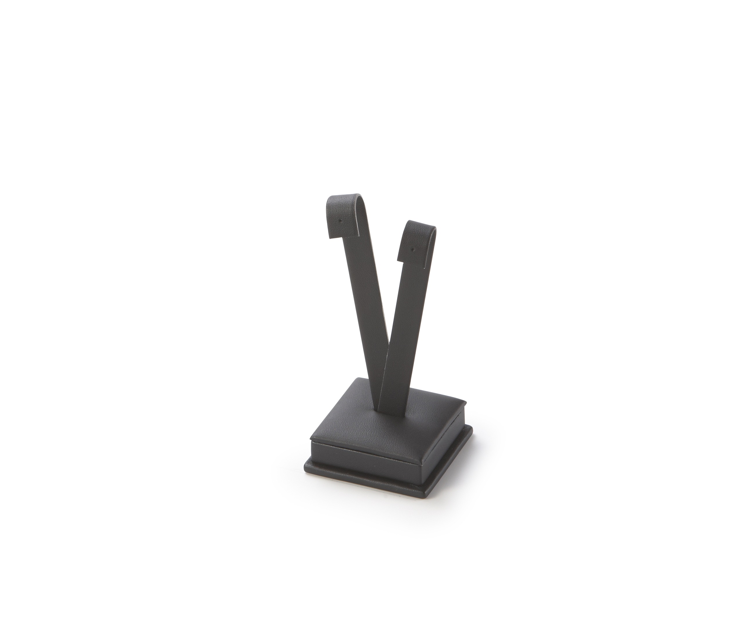 Black Leatherette Tall Earring Stand