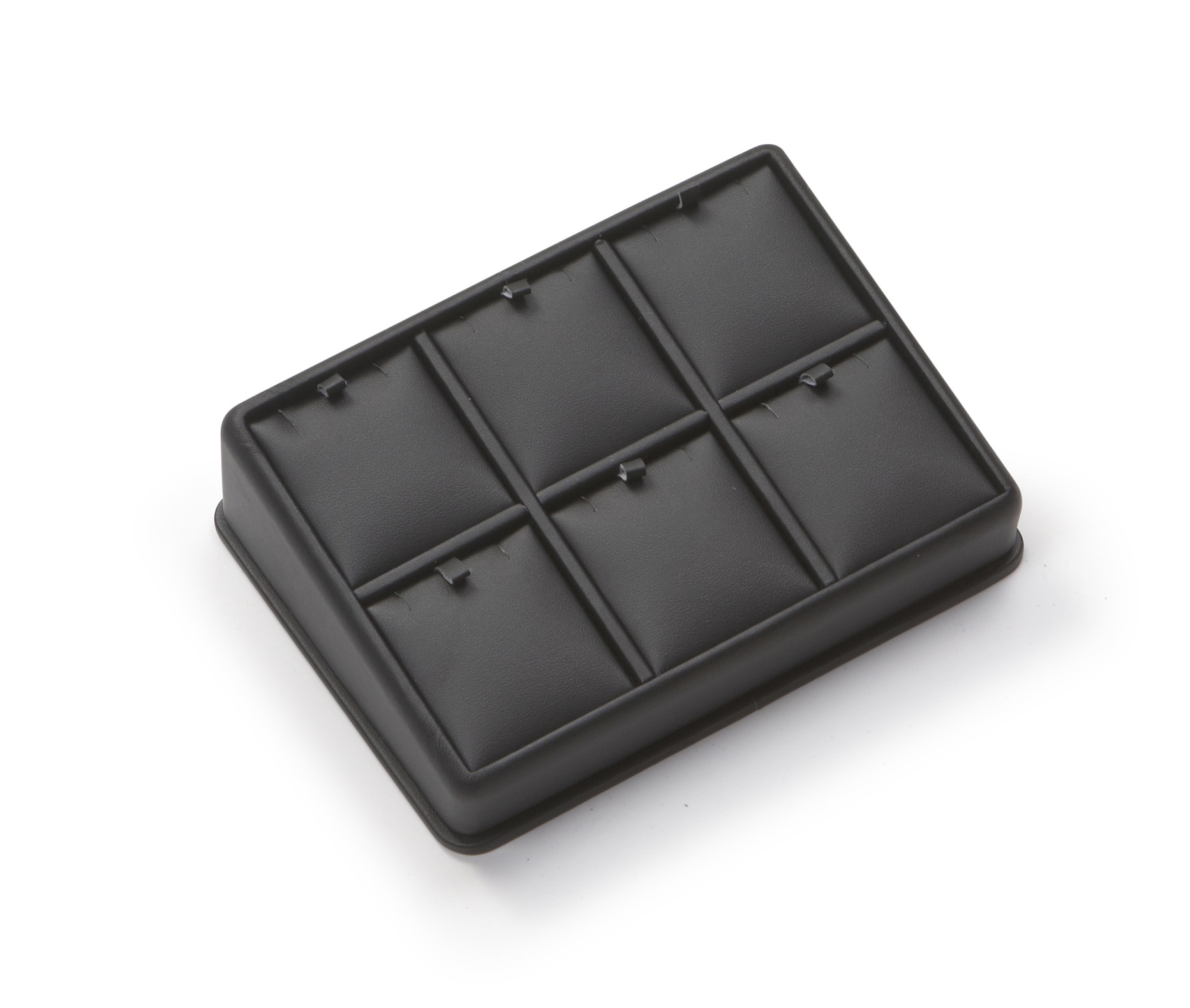 Black Leatherette 6 Pendant Stand