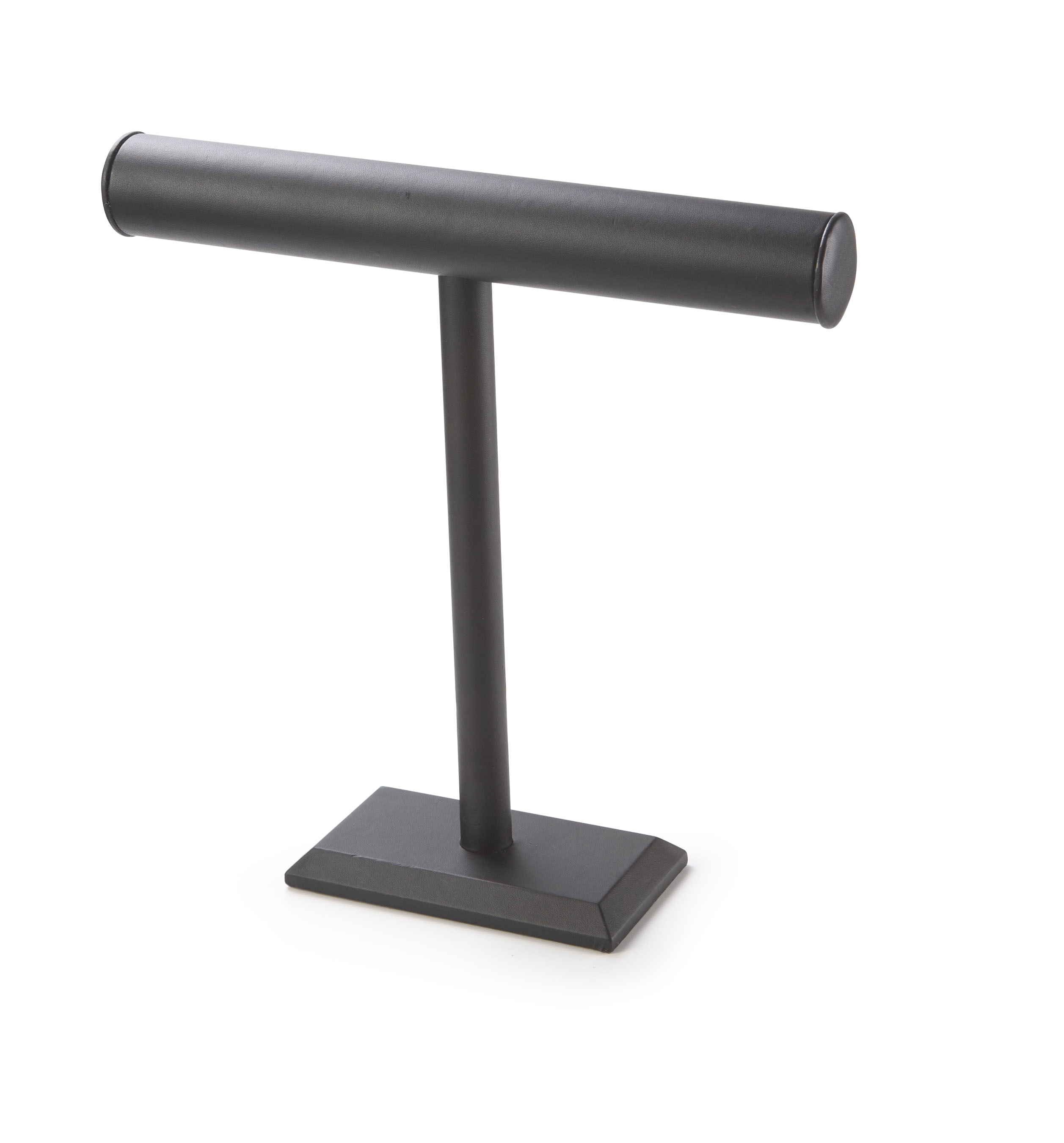 Black Leatherette Tall Bangle T-Bar