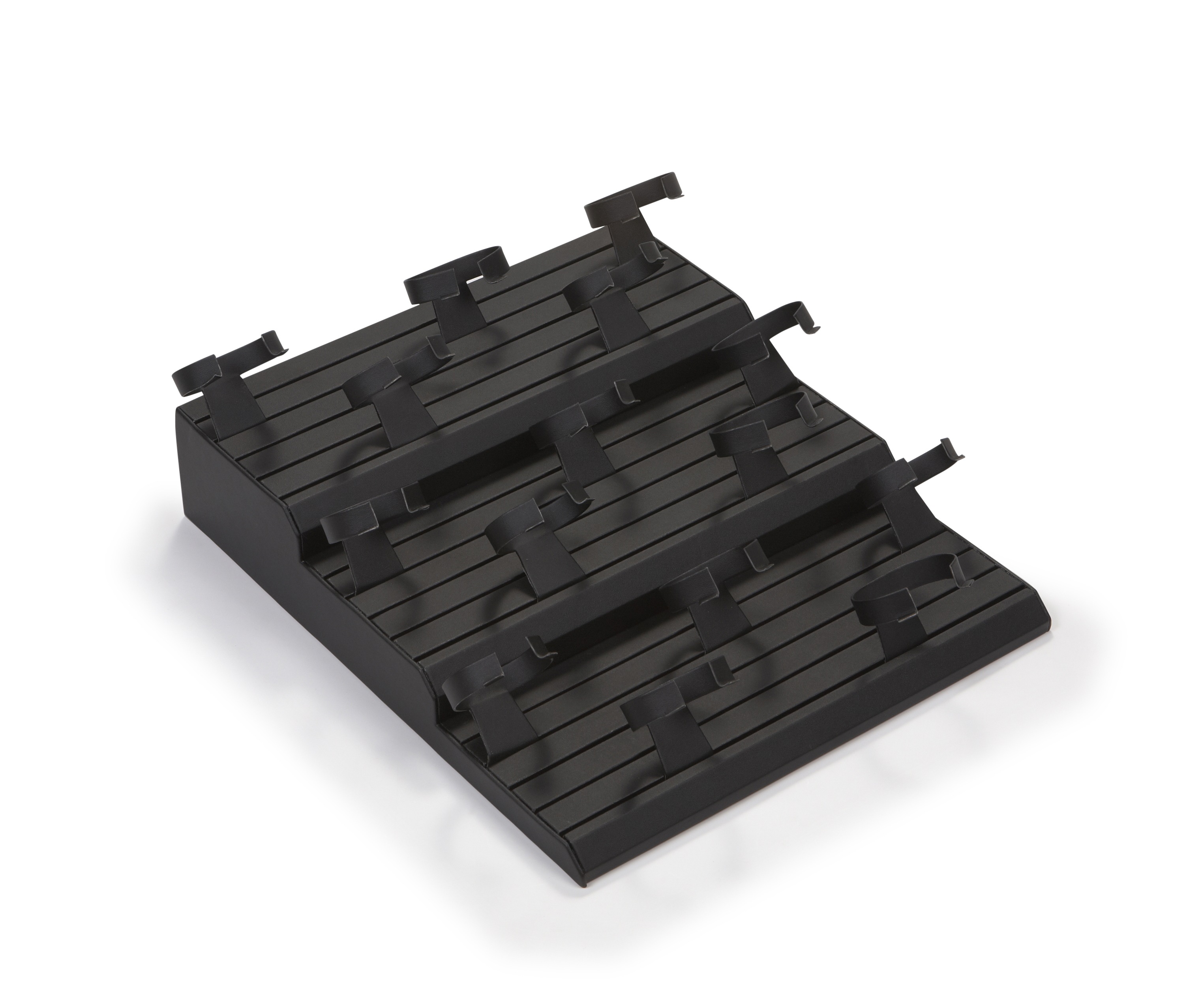 Black Leatherette 15 Watch Stand