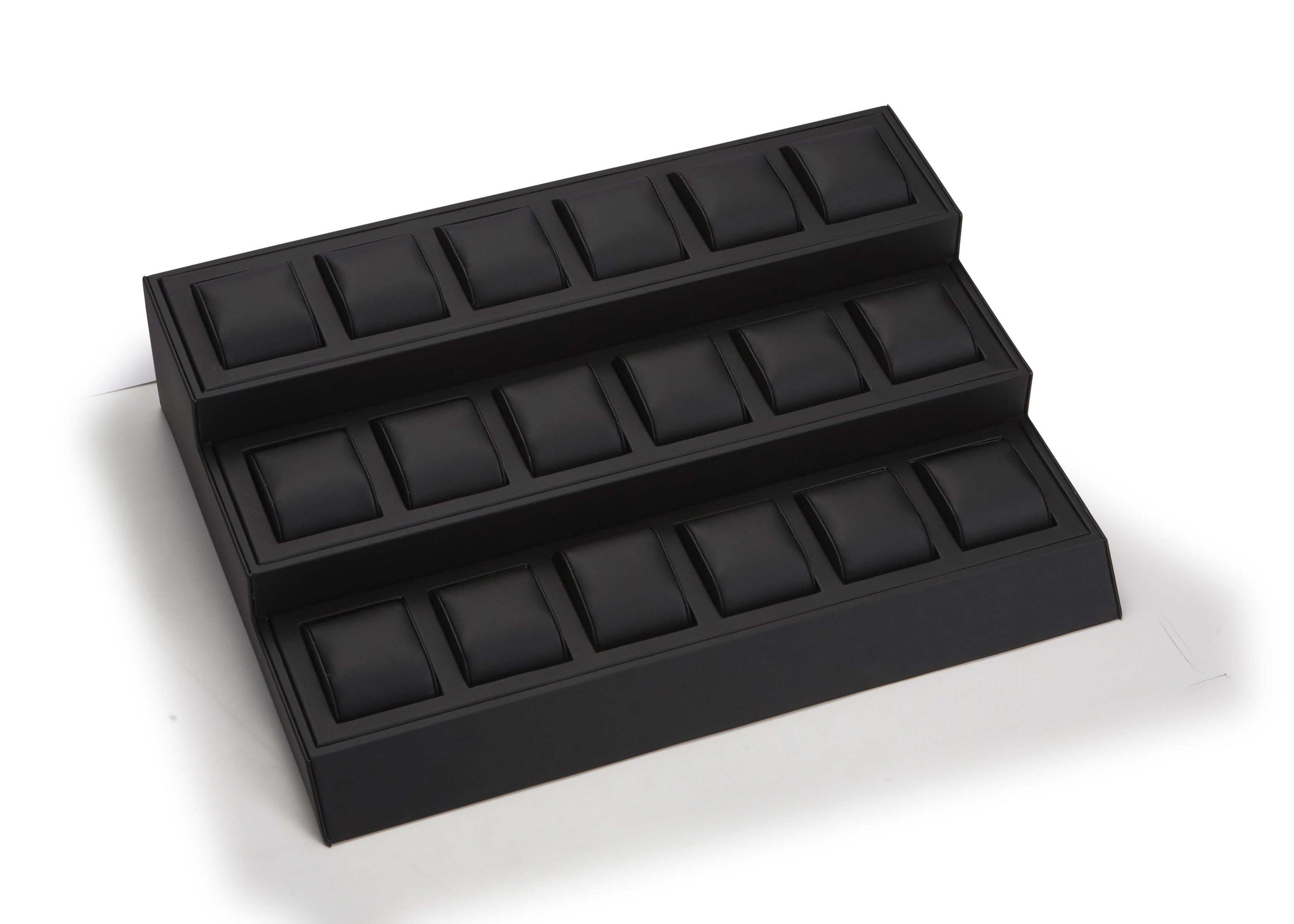 Black Leatherette 18 Watch Display
