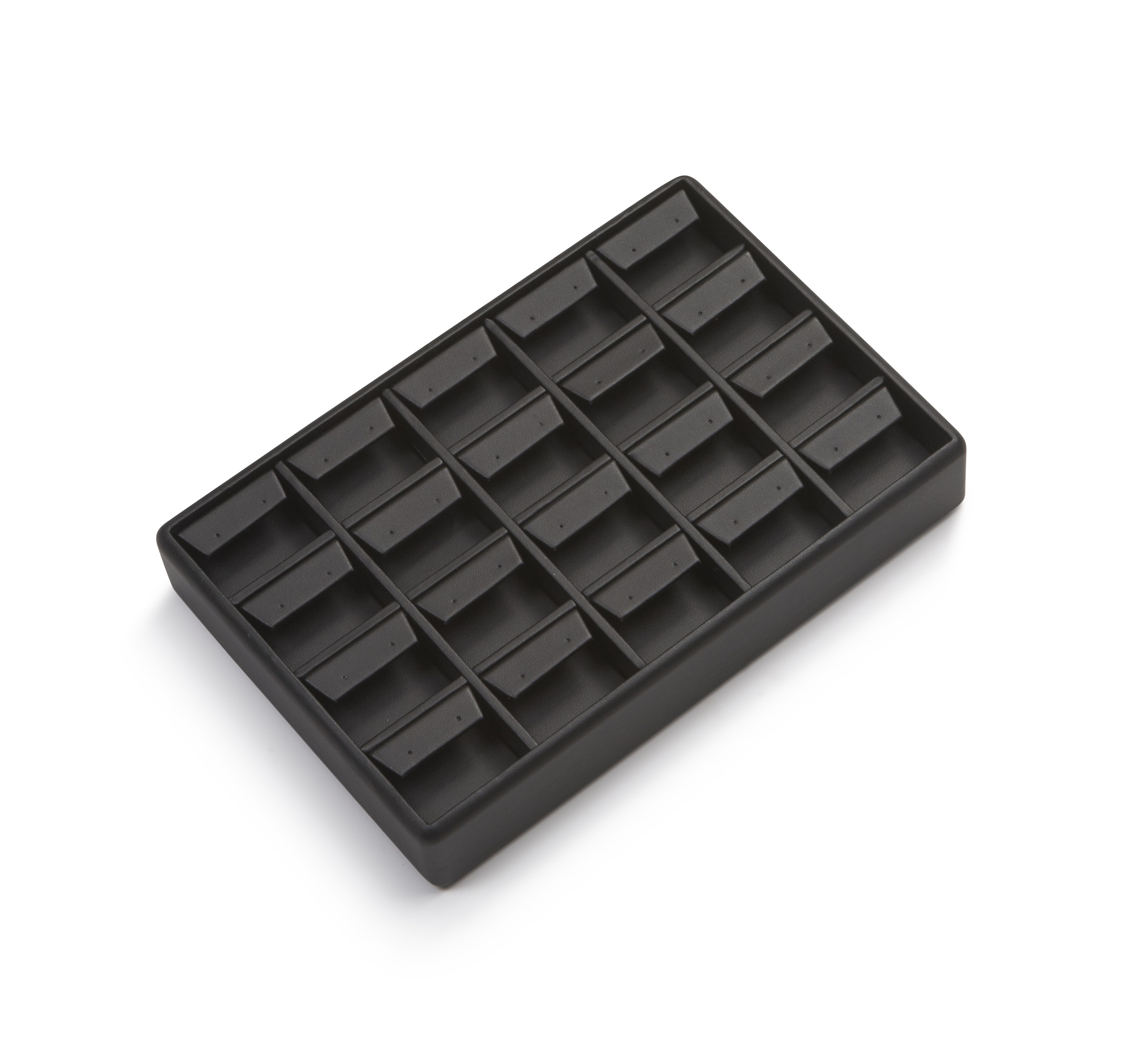 Black Leatherette 20 Earring Tray