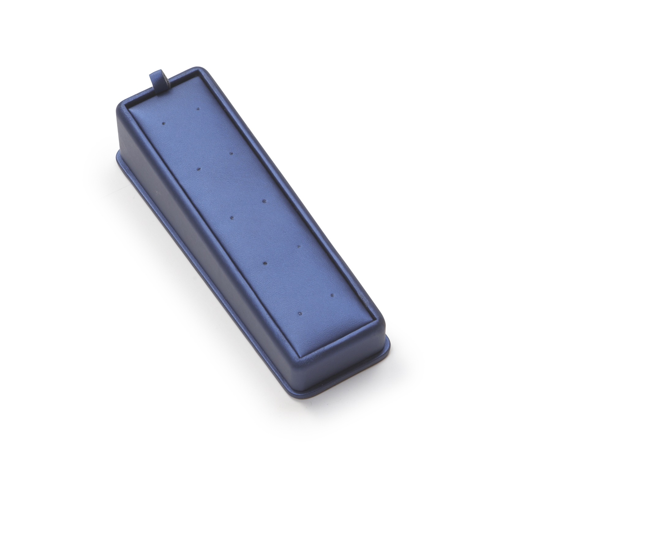 Navy Blue Leatherette 5 Earring Tray