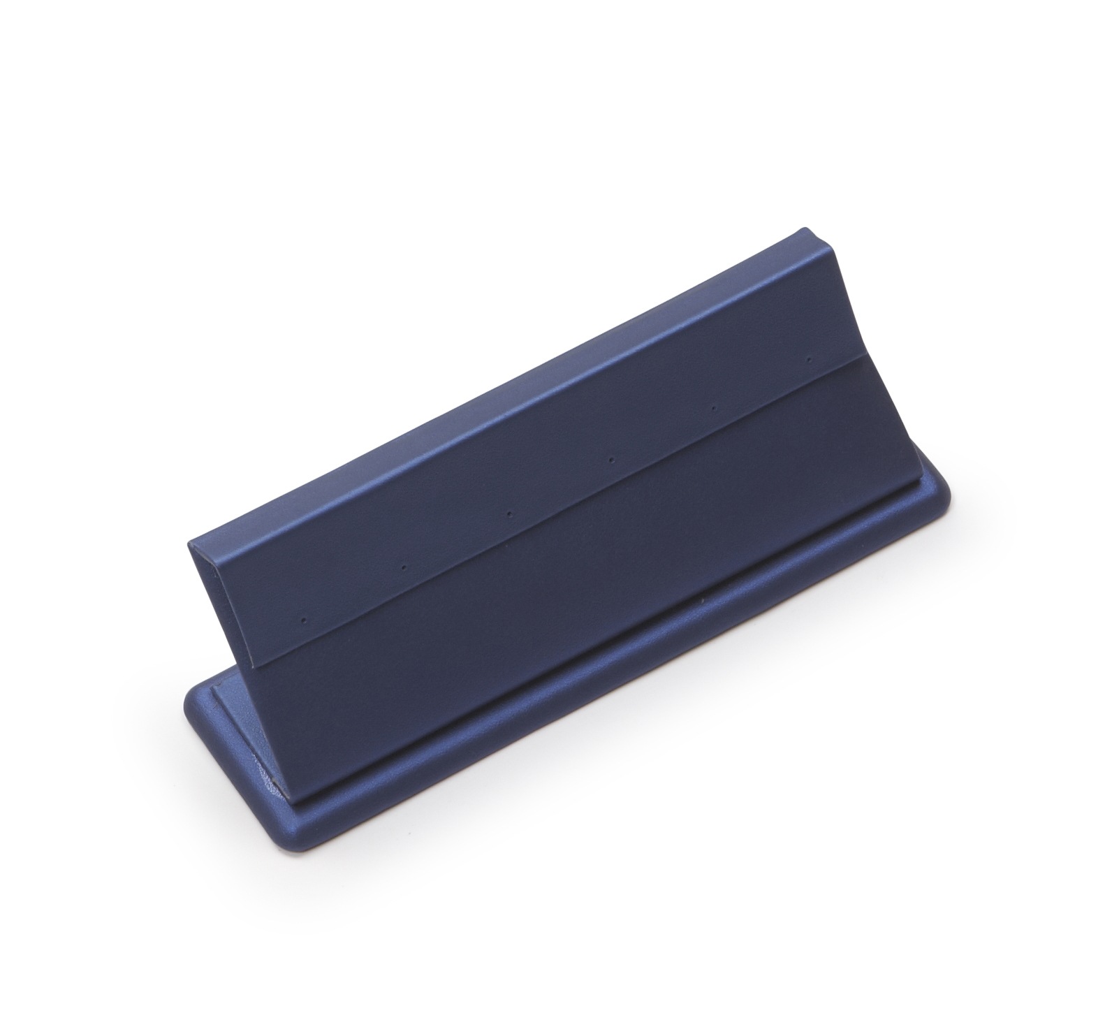 Navy Blue Leatherette 3 Pairs Earring Stand