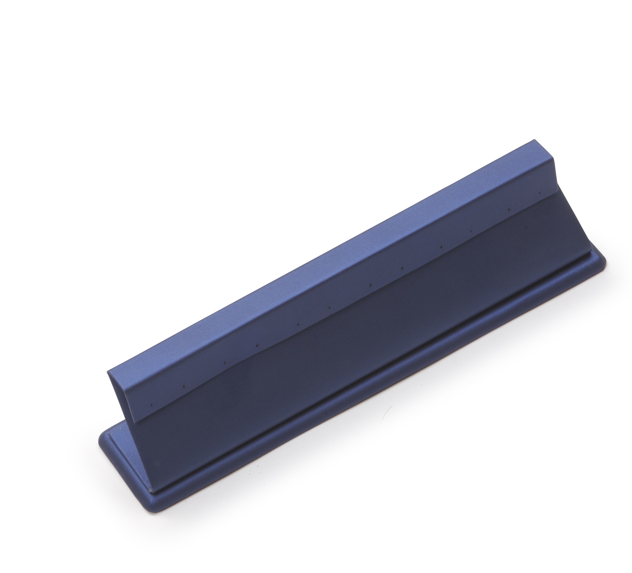 Navy Blue Leatherette 6 Pairs Earring Stand