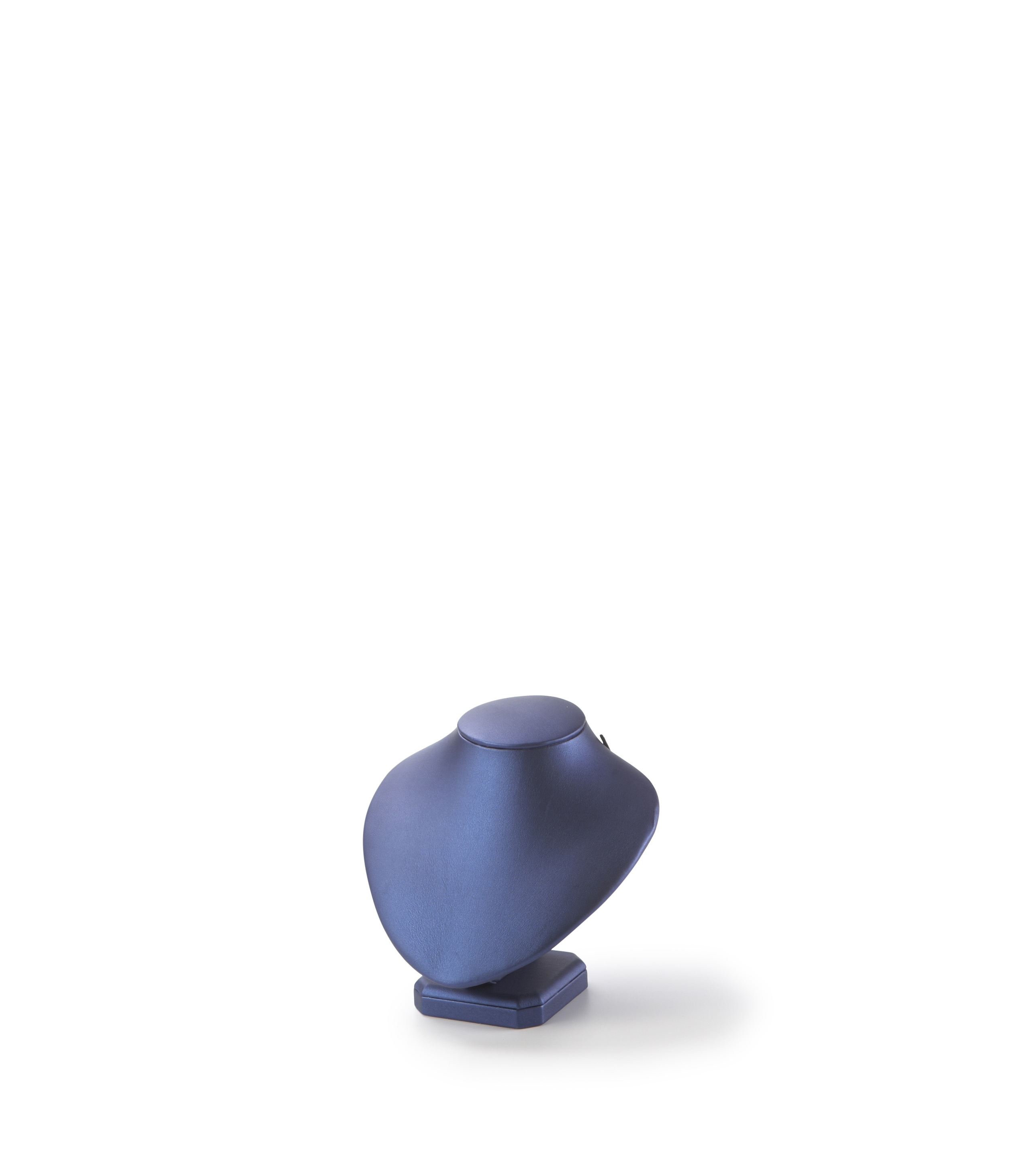 Navy Blue Leatherette Medium Neckform