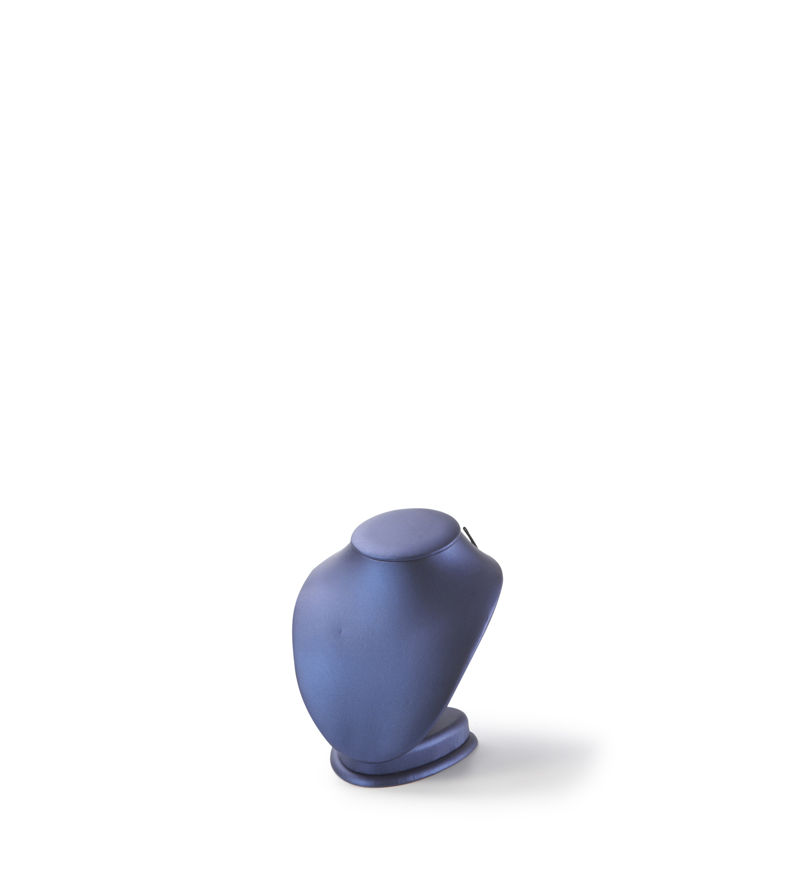 Navy Blue Leatherette Medium Neckform