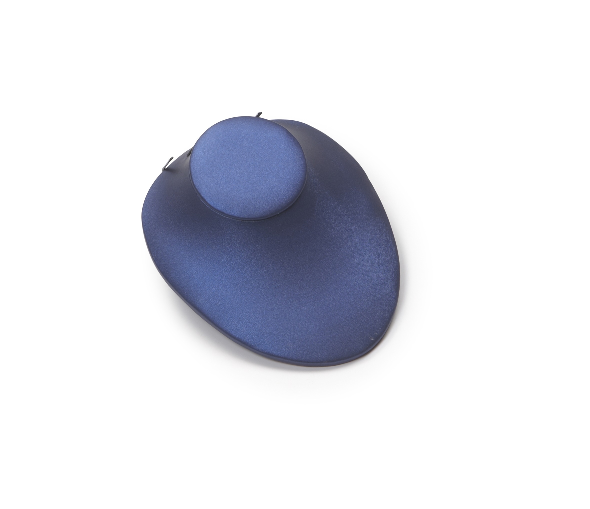 Navy Blue Leatherette Medium Neckform