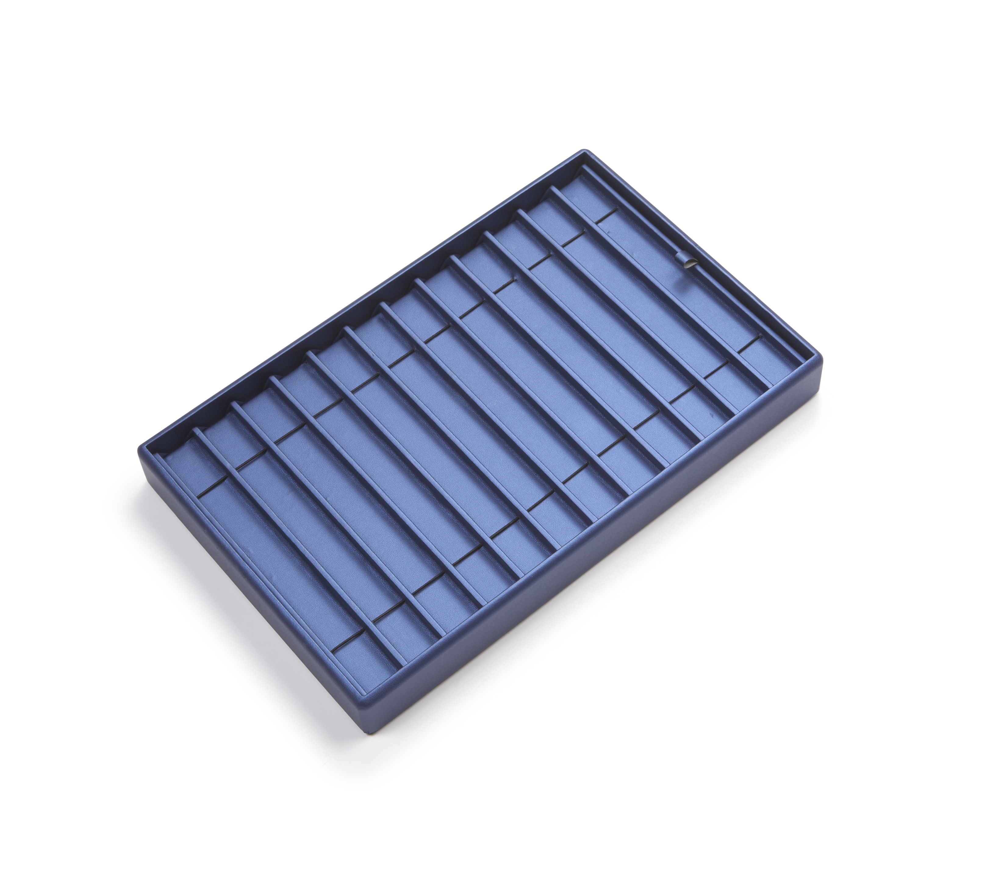 Navy Blue Leatherette 12 Bracelet Tray