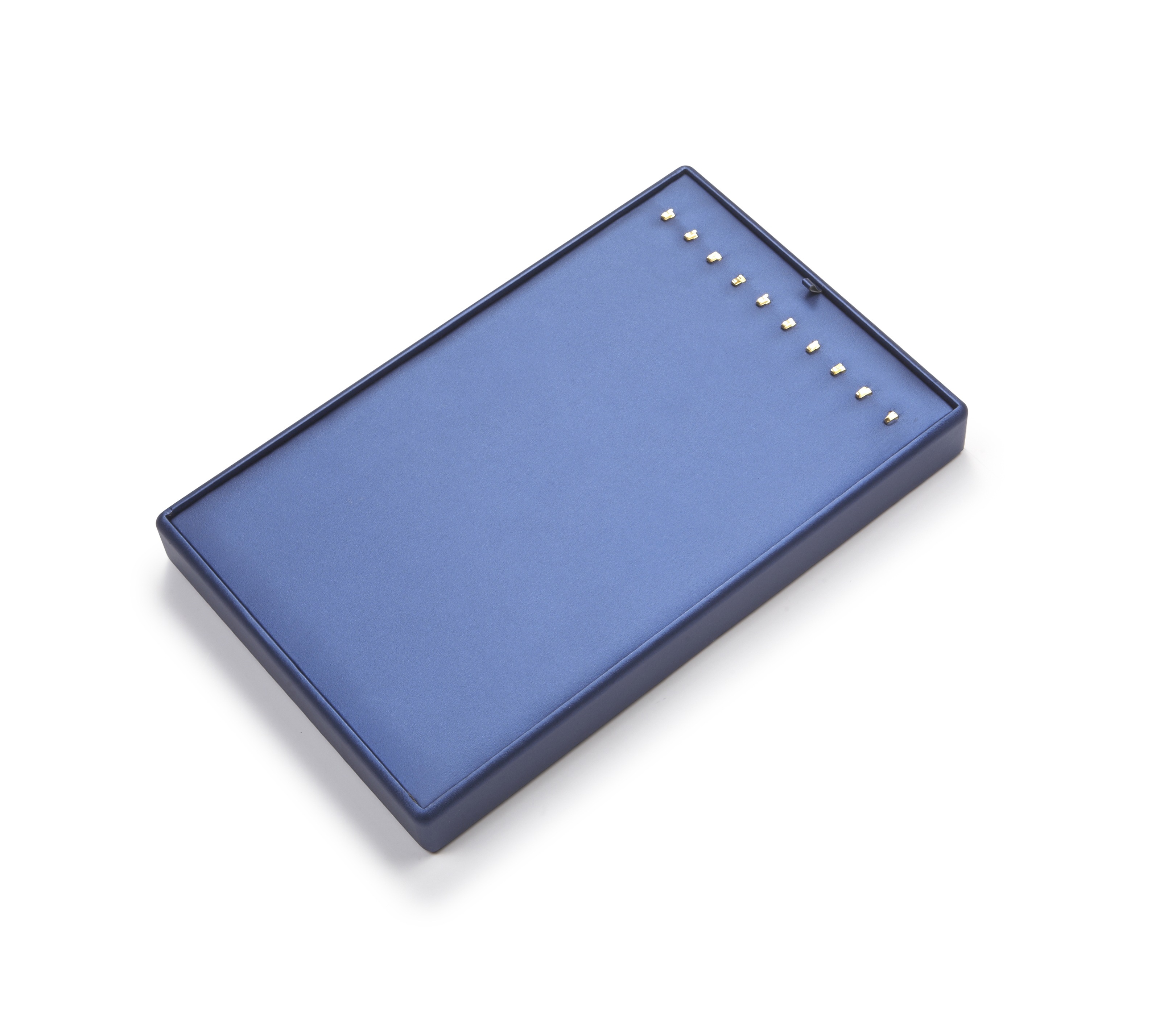 Navy Blue Leatherette 10 Chain Tray