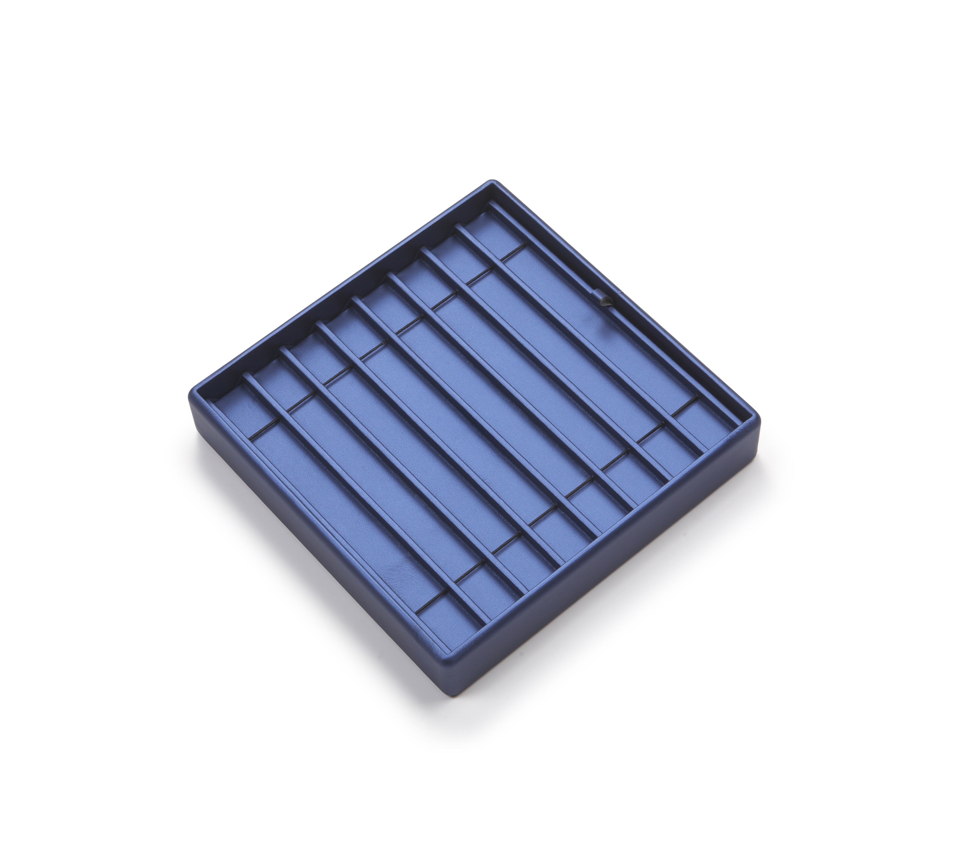 Navy Blue Leatherette 8 Bracelet Tray