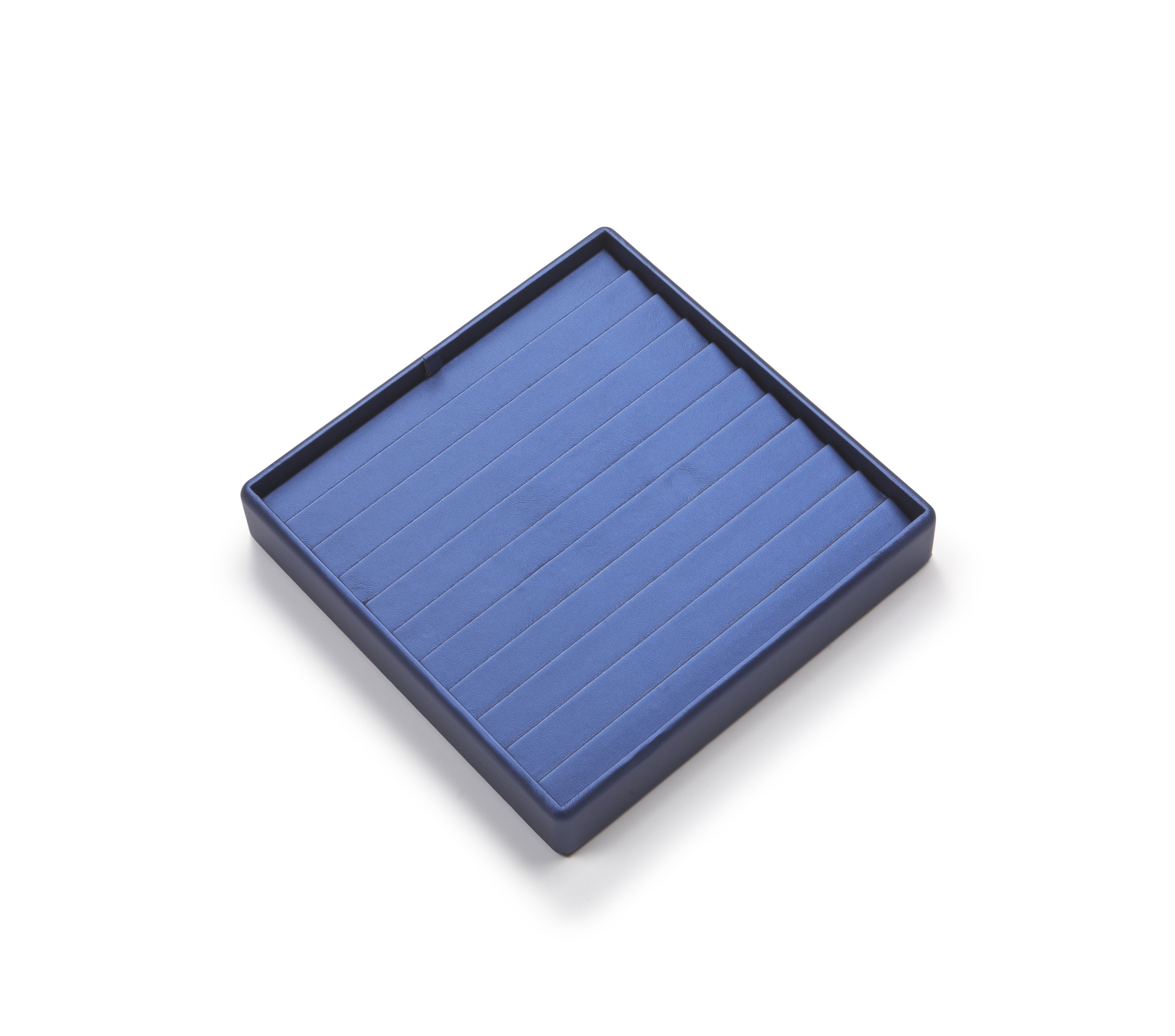 Navy Blue Leatherette 10 Bracelet Tray
