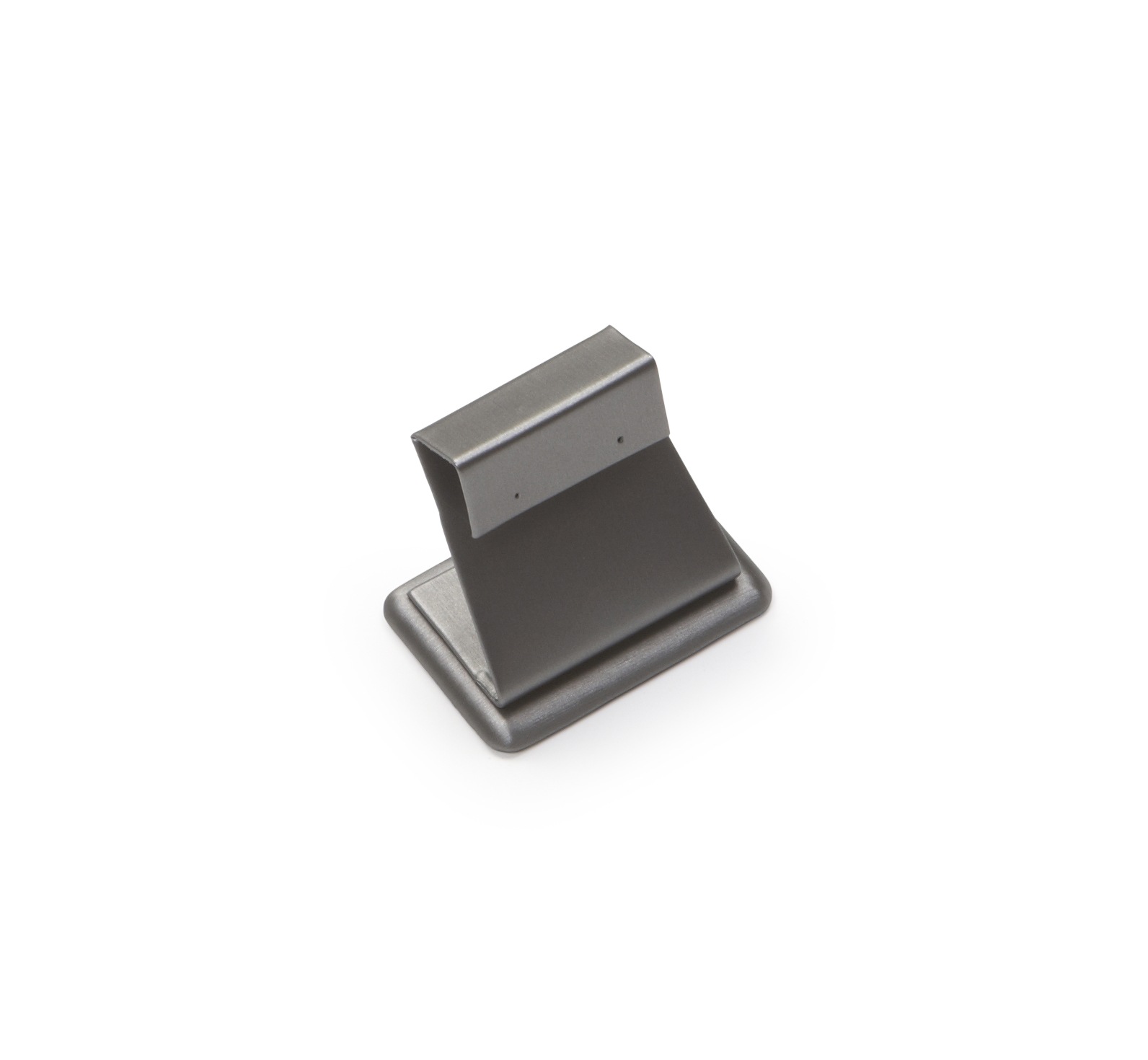 Silver Gray Leatherette Short Earring Stand