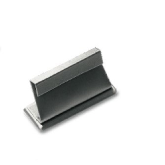 Silver Gray Leatherette 2 Pairs Earring Stand