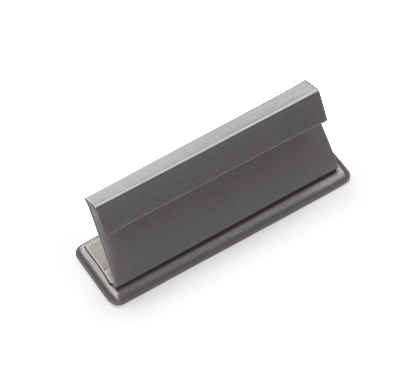 Silver Gray Leatherette 3 Pairs Earring Stand