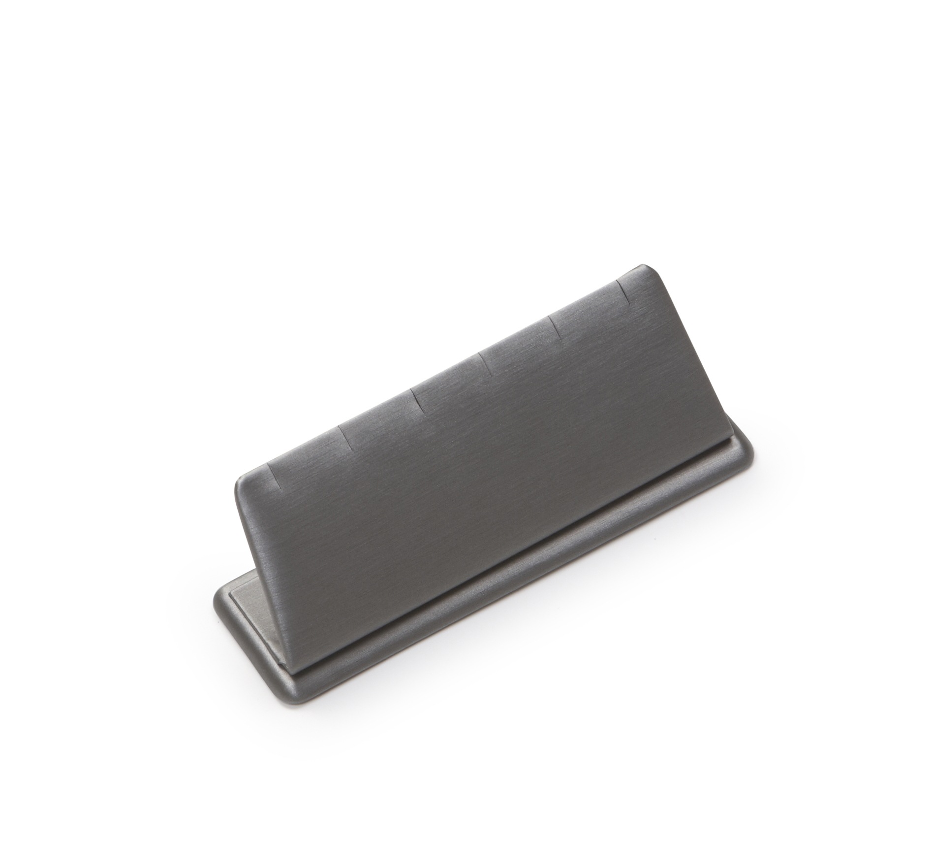 Silver Gray Leatherette 3 Pendant Stand