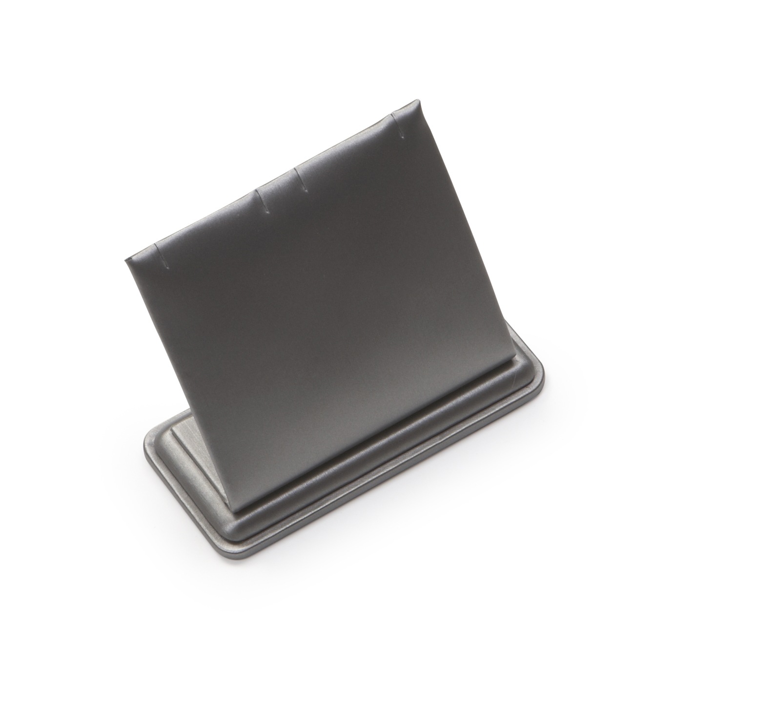 Silver Gray Leatherette 2 Pendant Stand