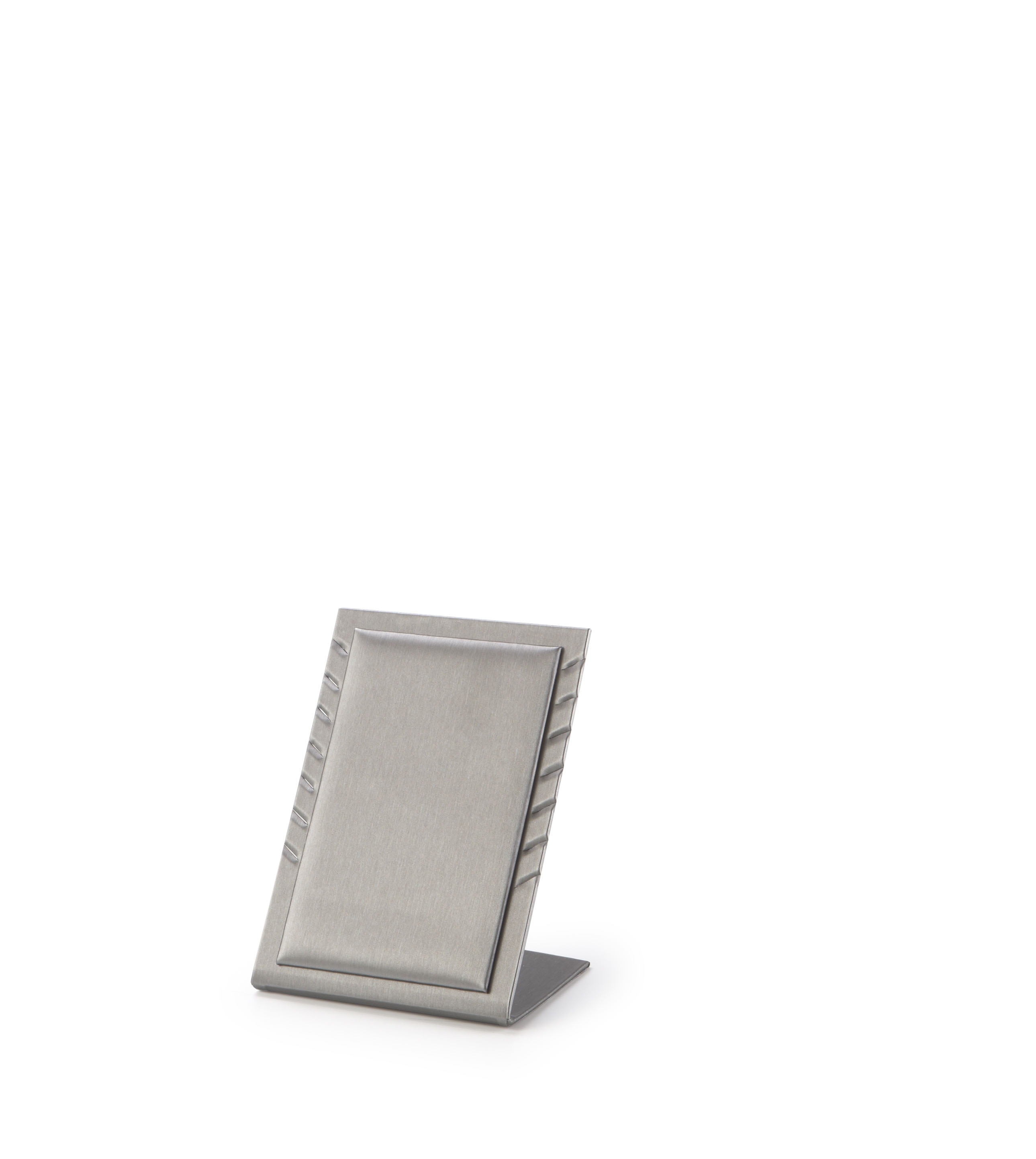 Silver Gray Leatherette 7 Pendant Stand