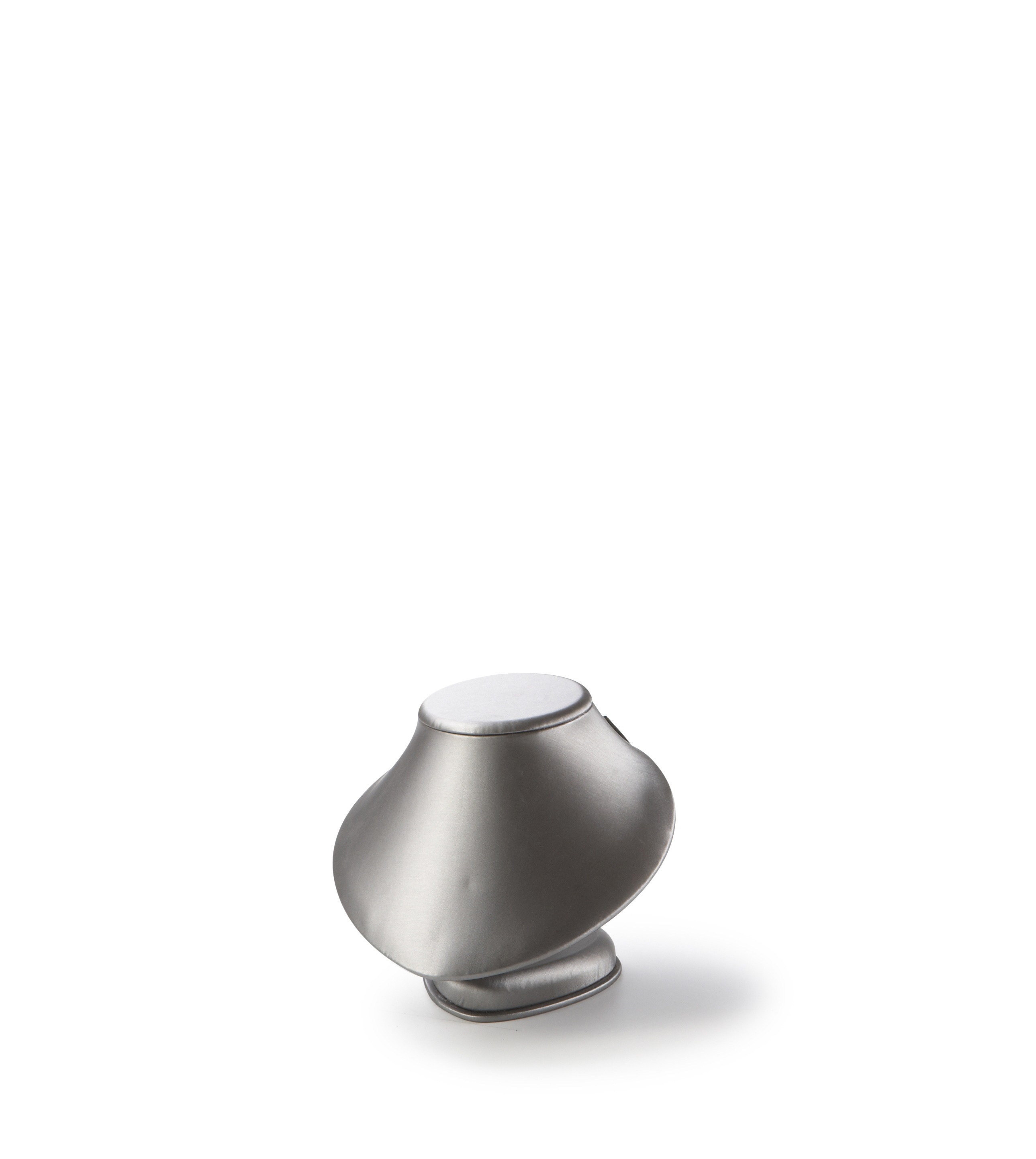 Silver Gray Leatherette Large Neckform