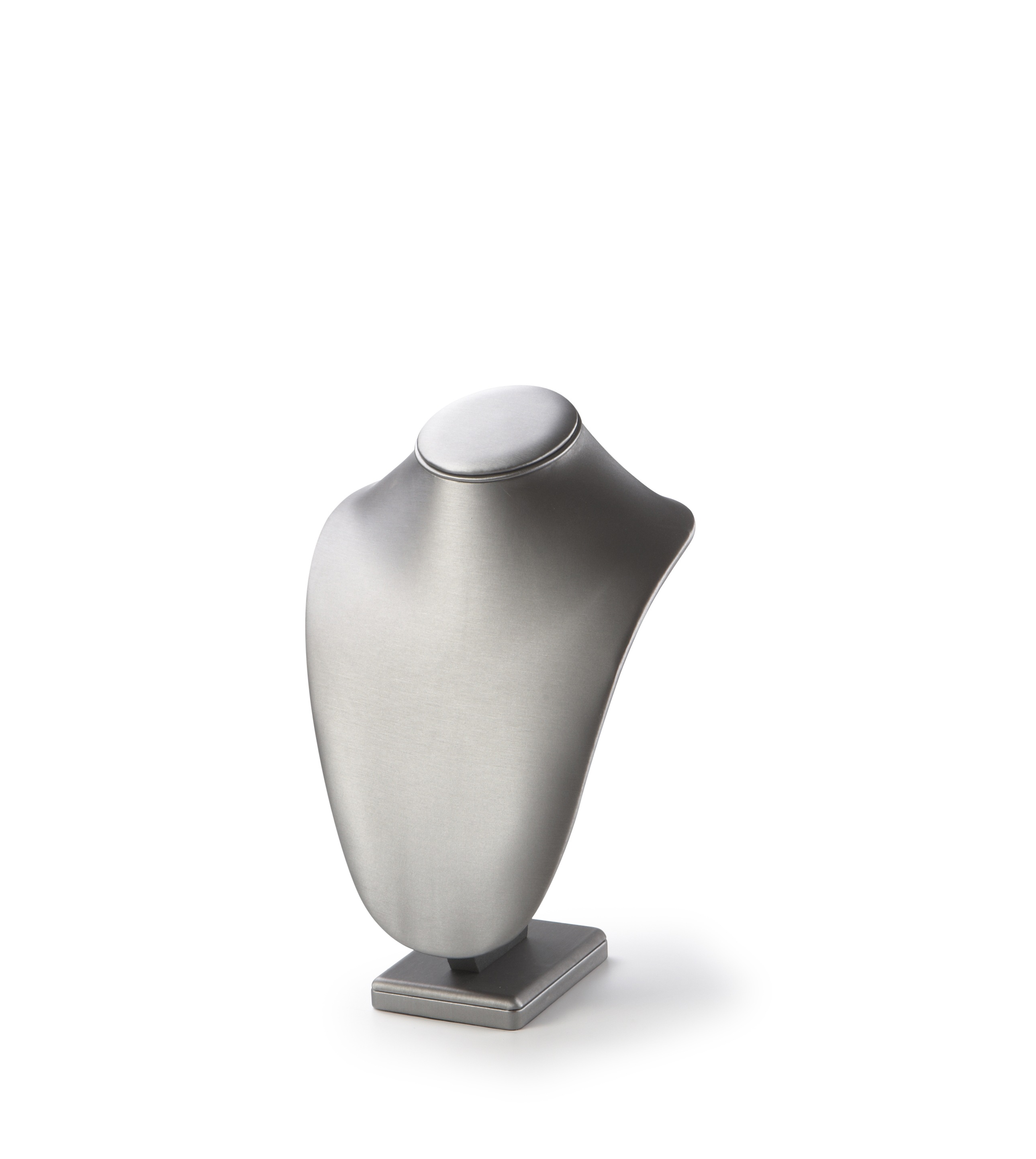 Silver Gray Leatherette X-Large Wood Neckform