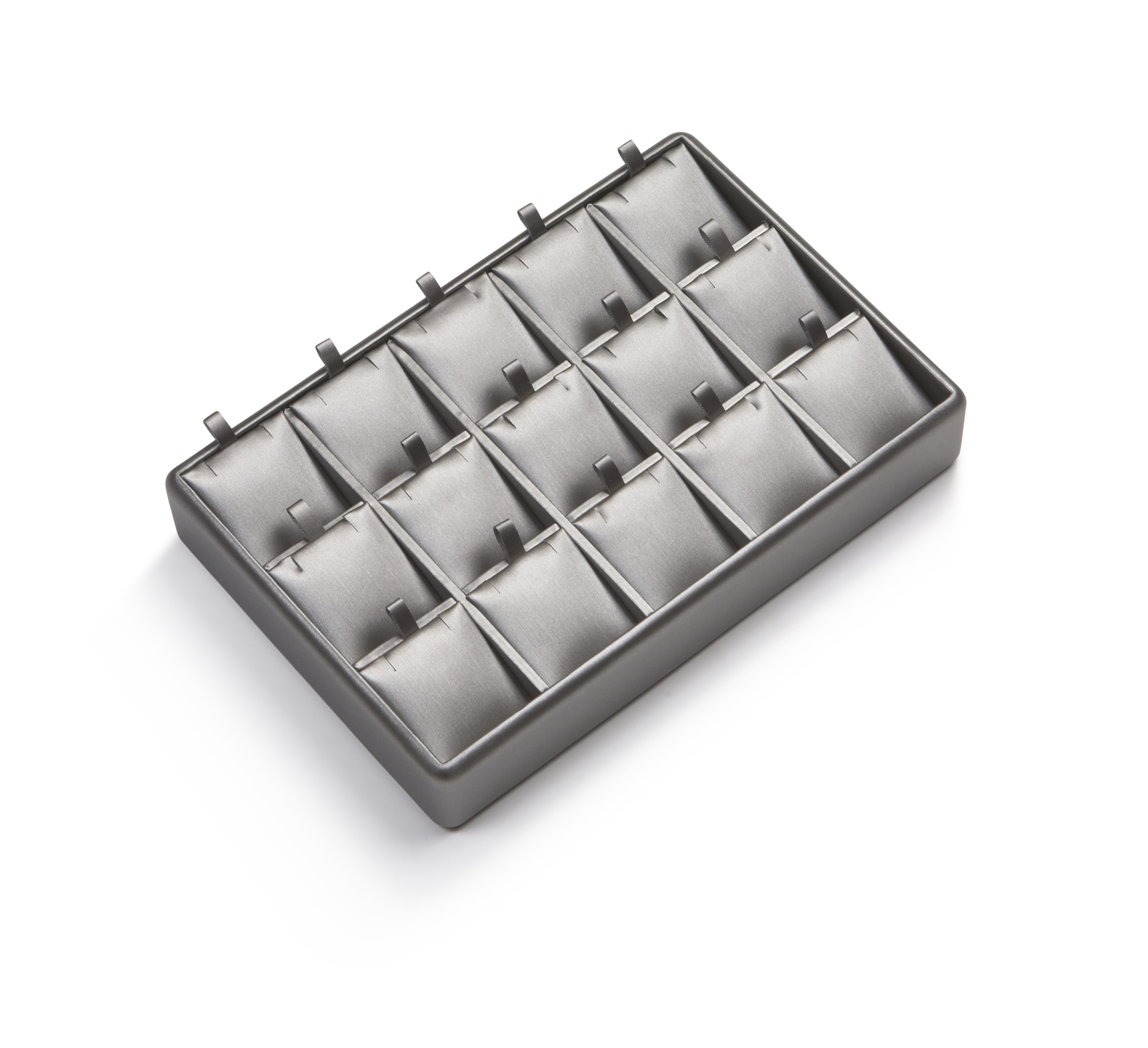 Silver Gray Leatherette 15 Pendant Stand