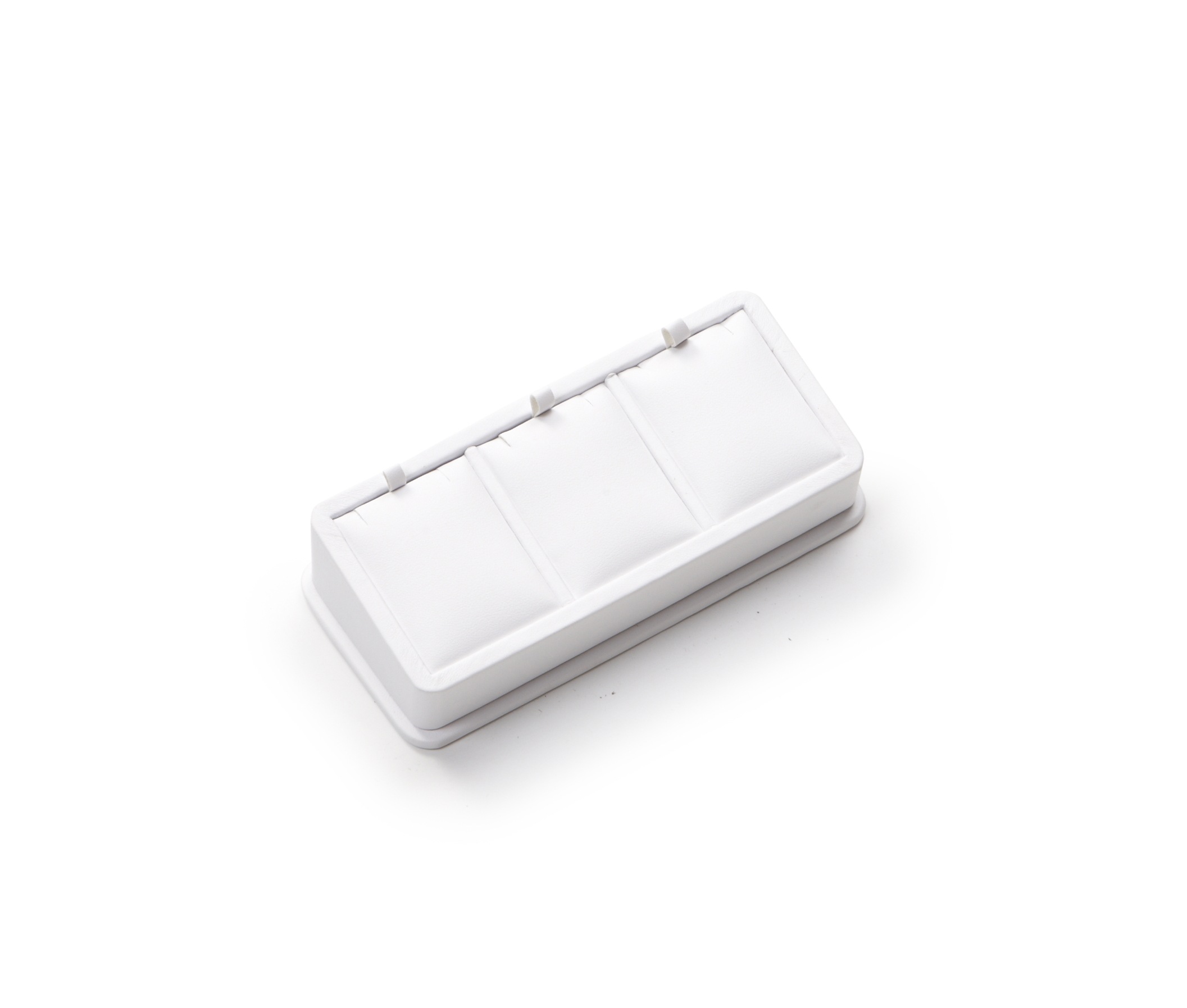 White Leatherette 3 Pendant Stand