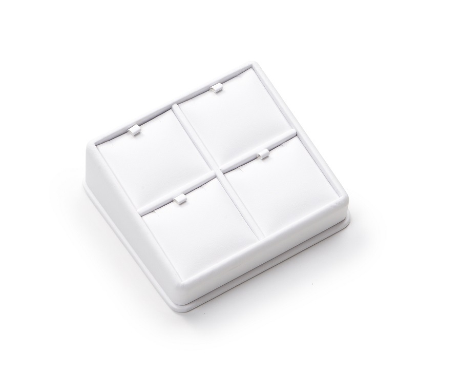 White Leatherette 4 Pendant Stand Display