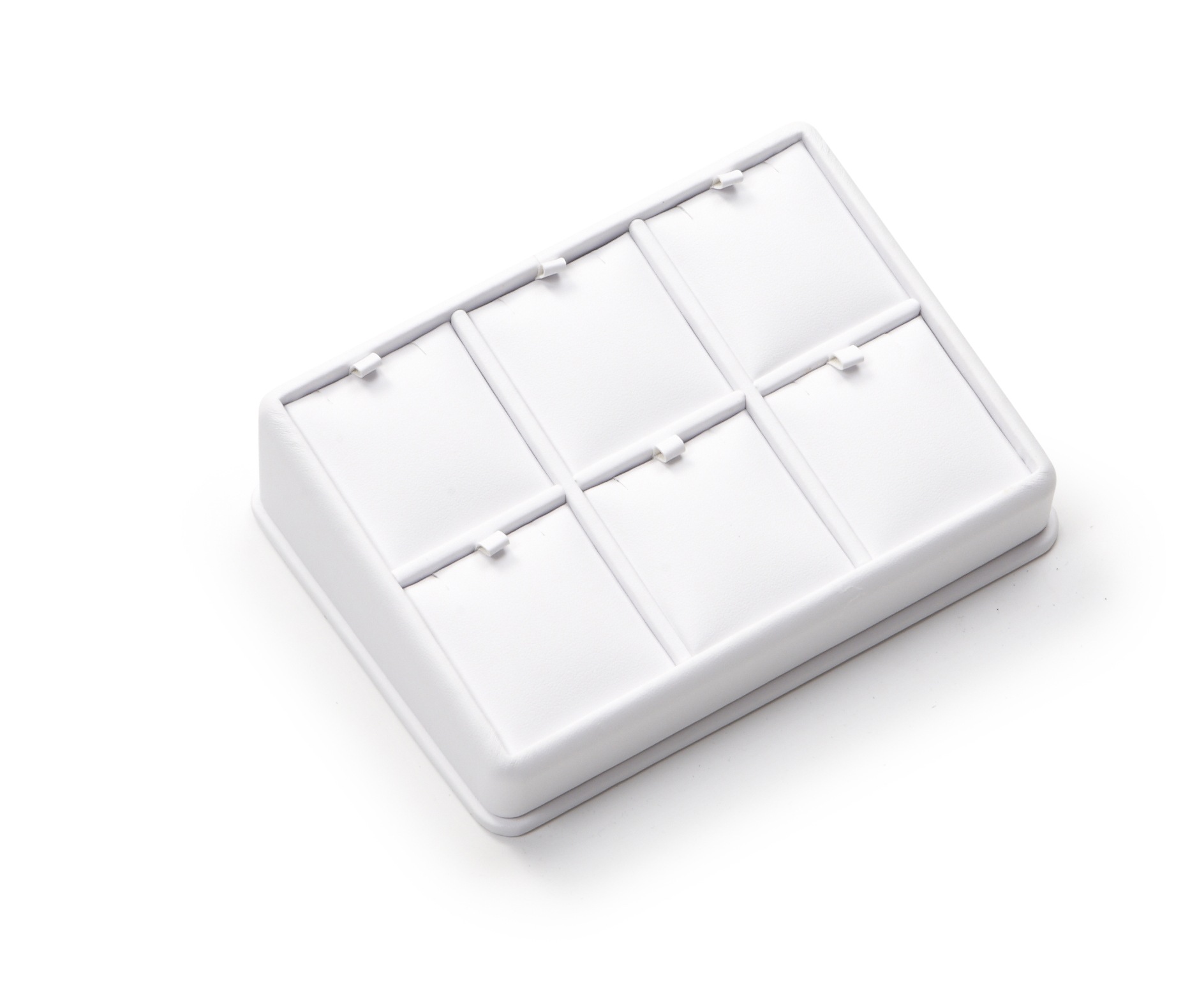 White Leatherette 6 Pendant Stand