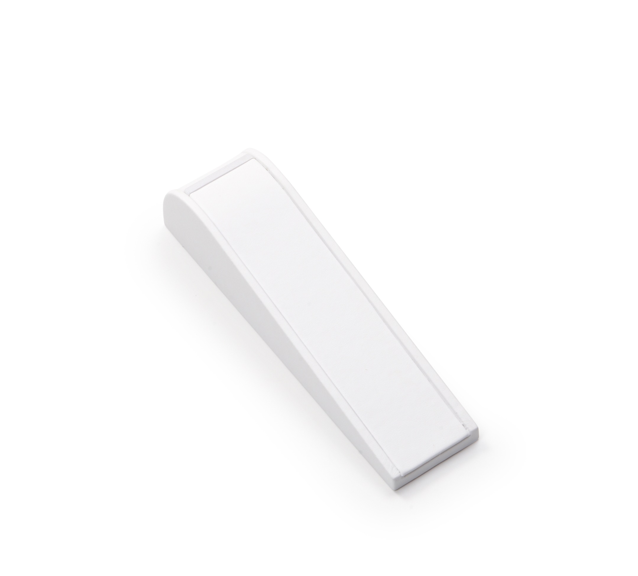 White Leatherette Thick Bracelet Dome