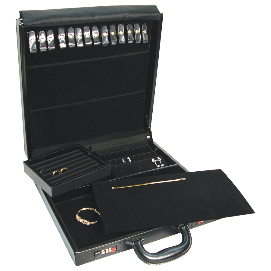 Black Leatherette Salesman's Jewlery Cases