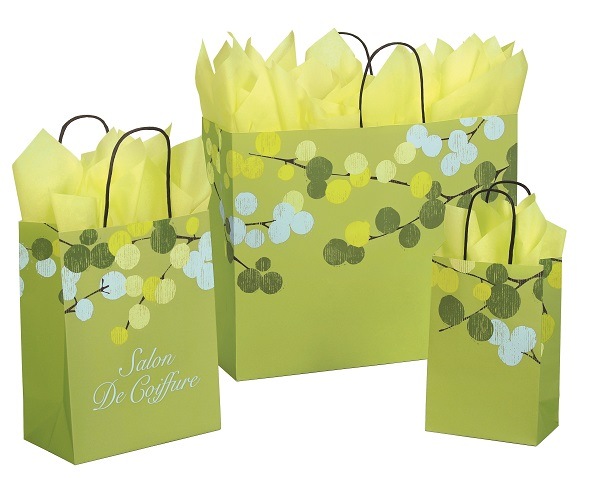 Berry Branches Kraft Bags